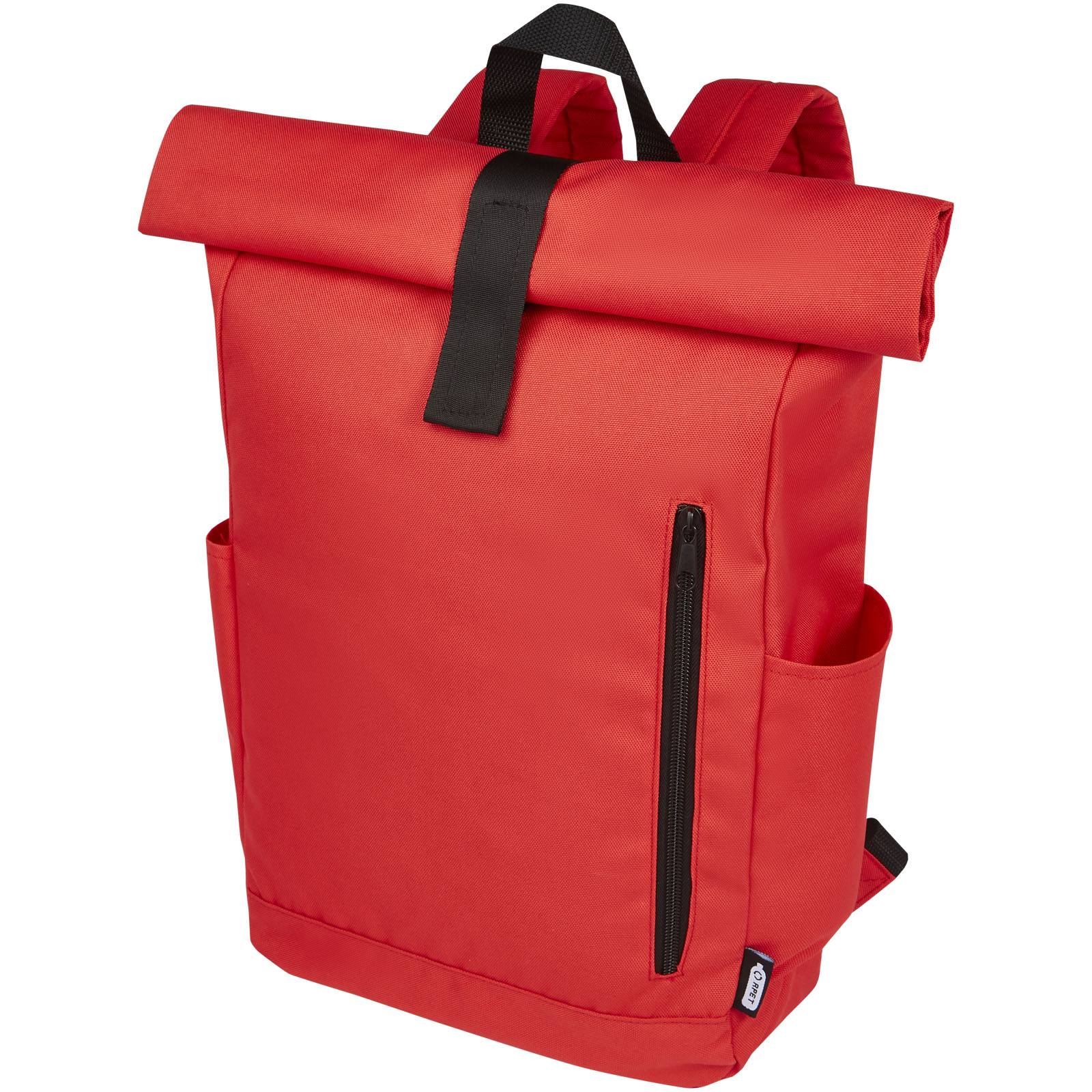 Byron 15,6" GRS RPET Roll-Top Rucksack 18 L rot