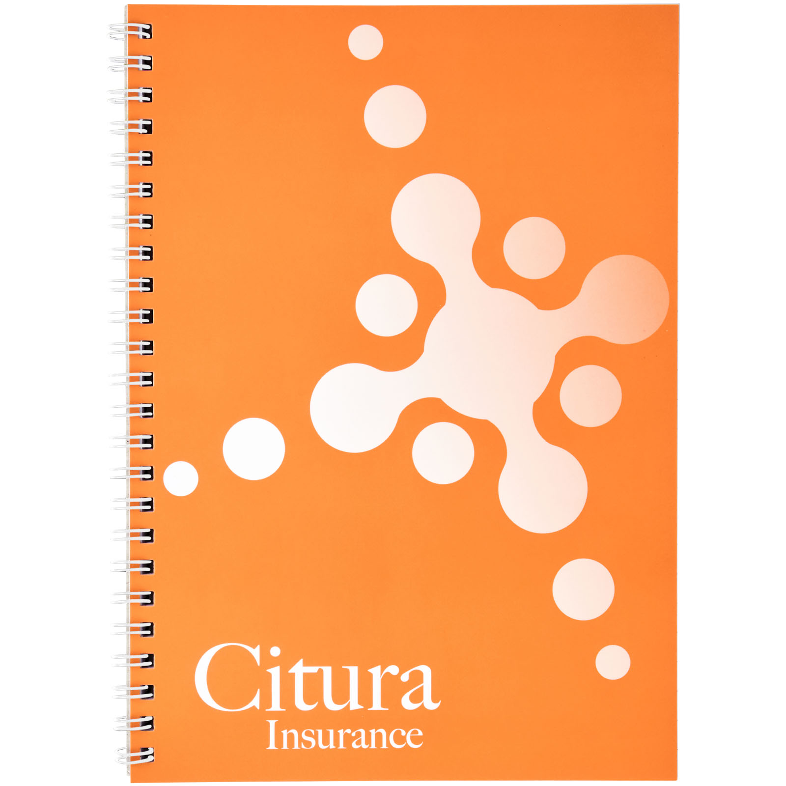 Desk-Mate® A5 Notizbuch mit Kunststoff Cover und Spiralbindung weiss