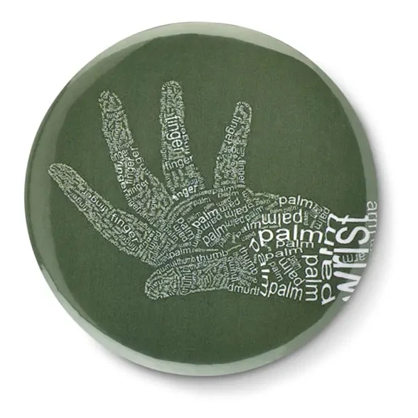 Badge mit Make-up Spiegel