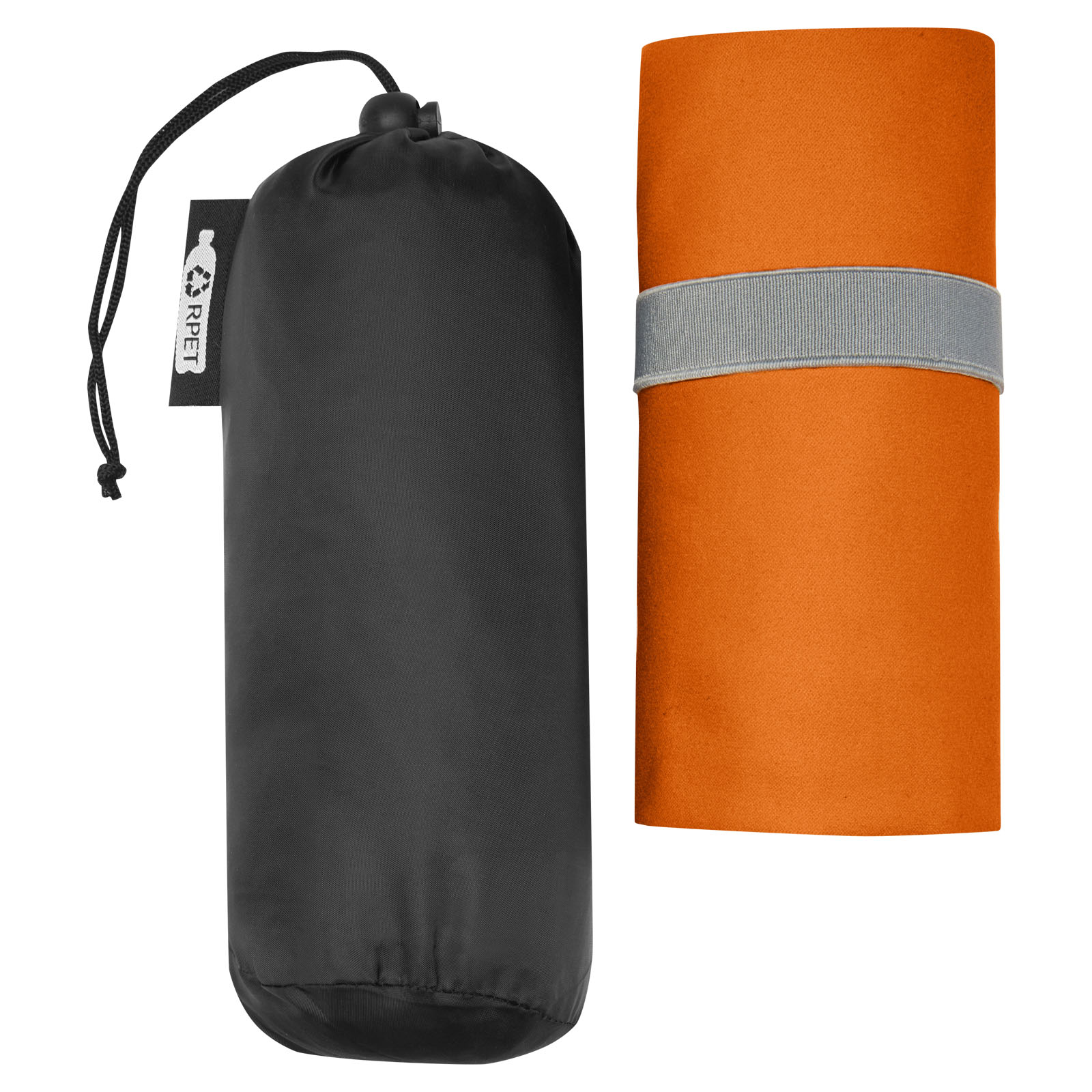 Pieter ultraleichtes und schnell trocknendes Handtuch aus rPET 130 x 80 cm orange
