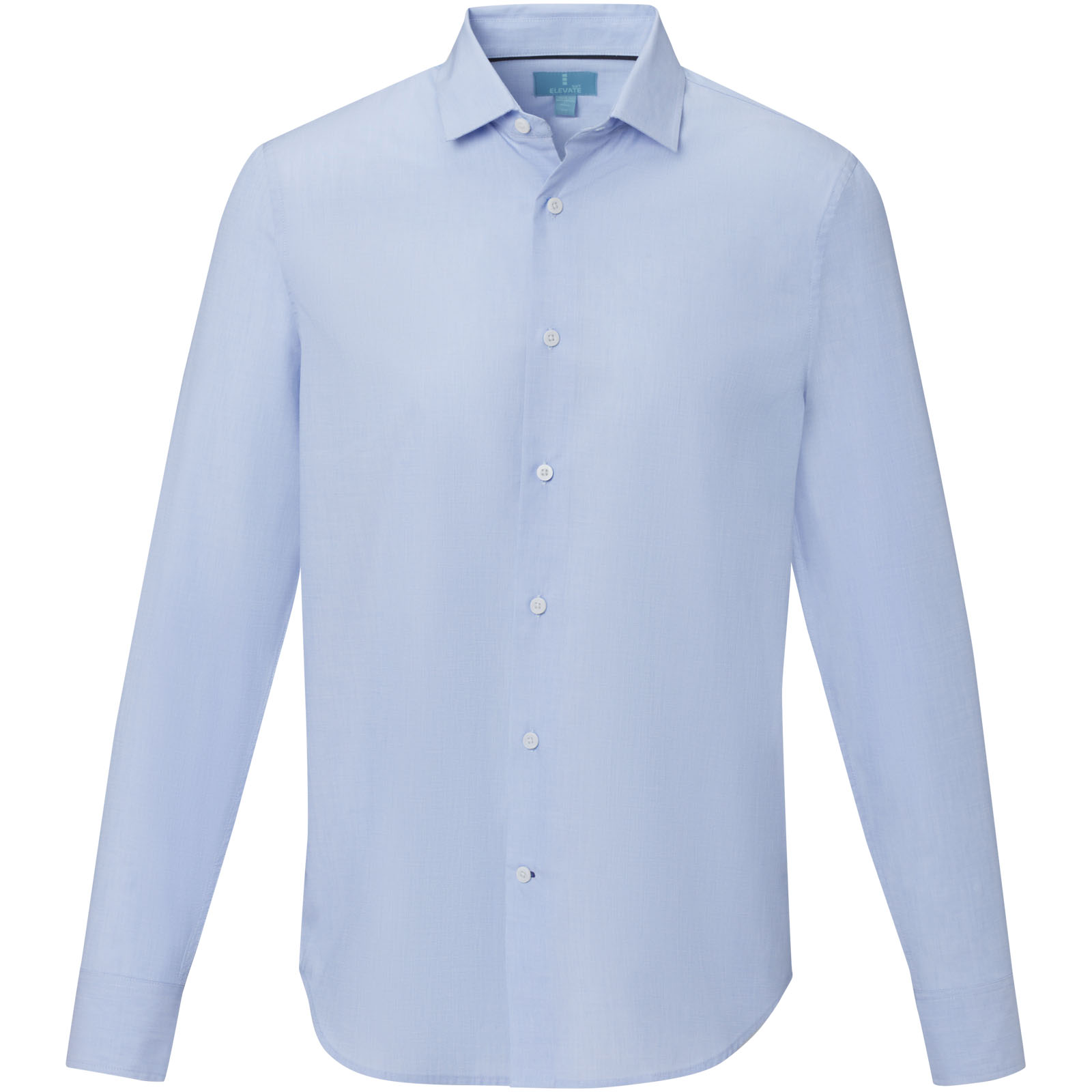 Cuprite Langarm Shirt aus Bio-Baumwolle für Herren hellblau