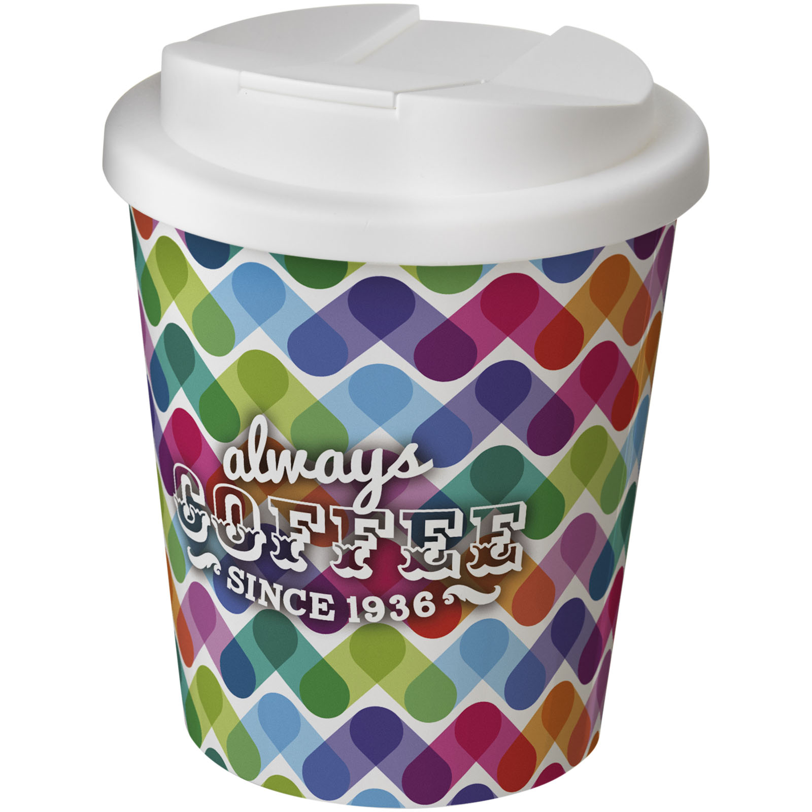 Brite-Americano® Espresso 250 ml Isolierbecher mit auslaufsicherem Schraubverschluss weiss