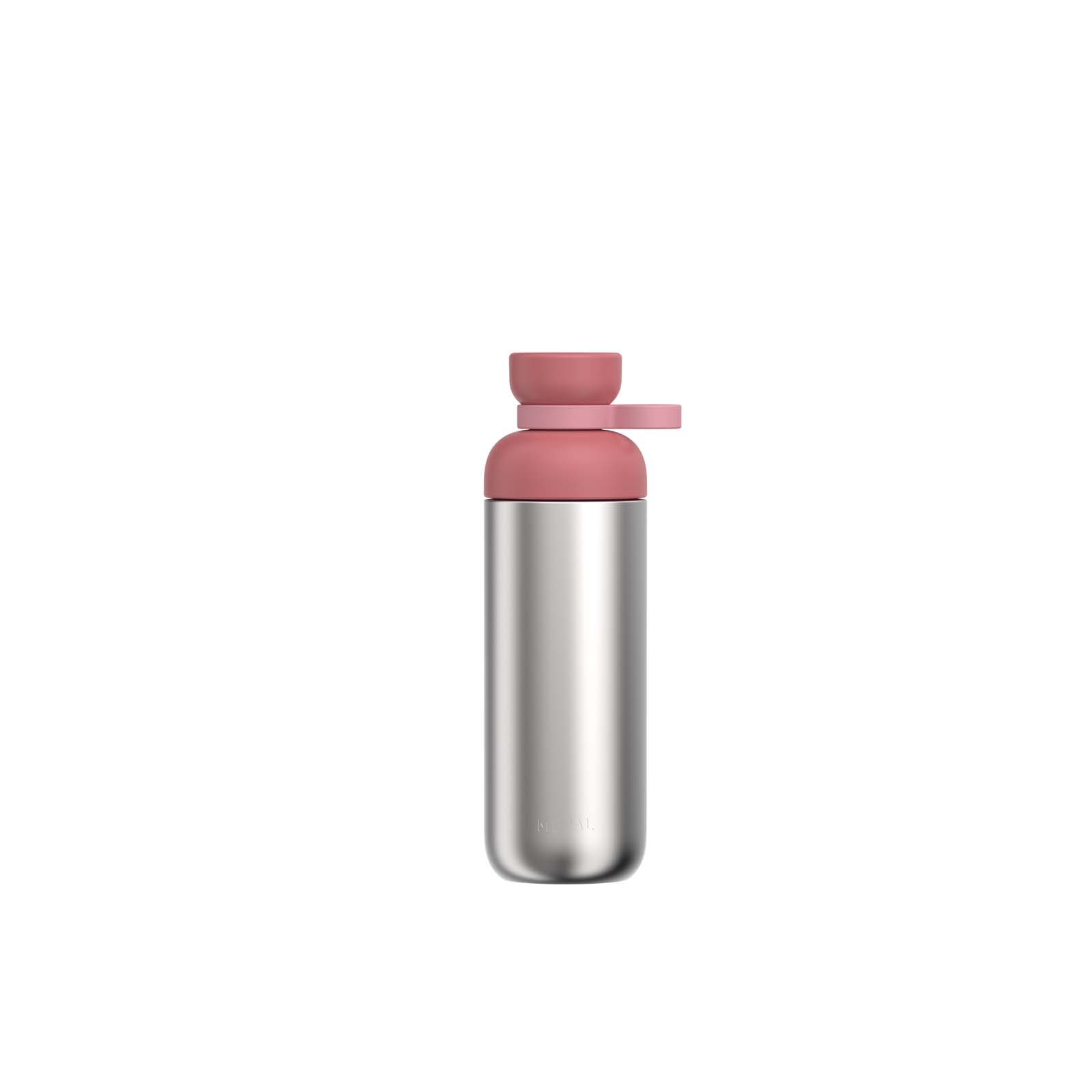 Mepal Vita 700 ml Wasserflasche aus recyceltem Edelstahl (Kohlensäure geeignet) rosa
