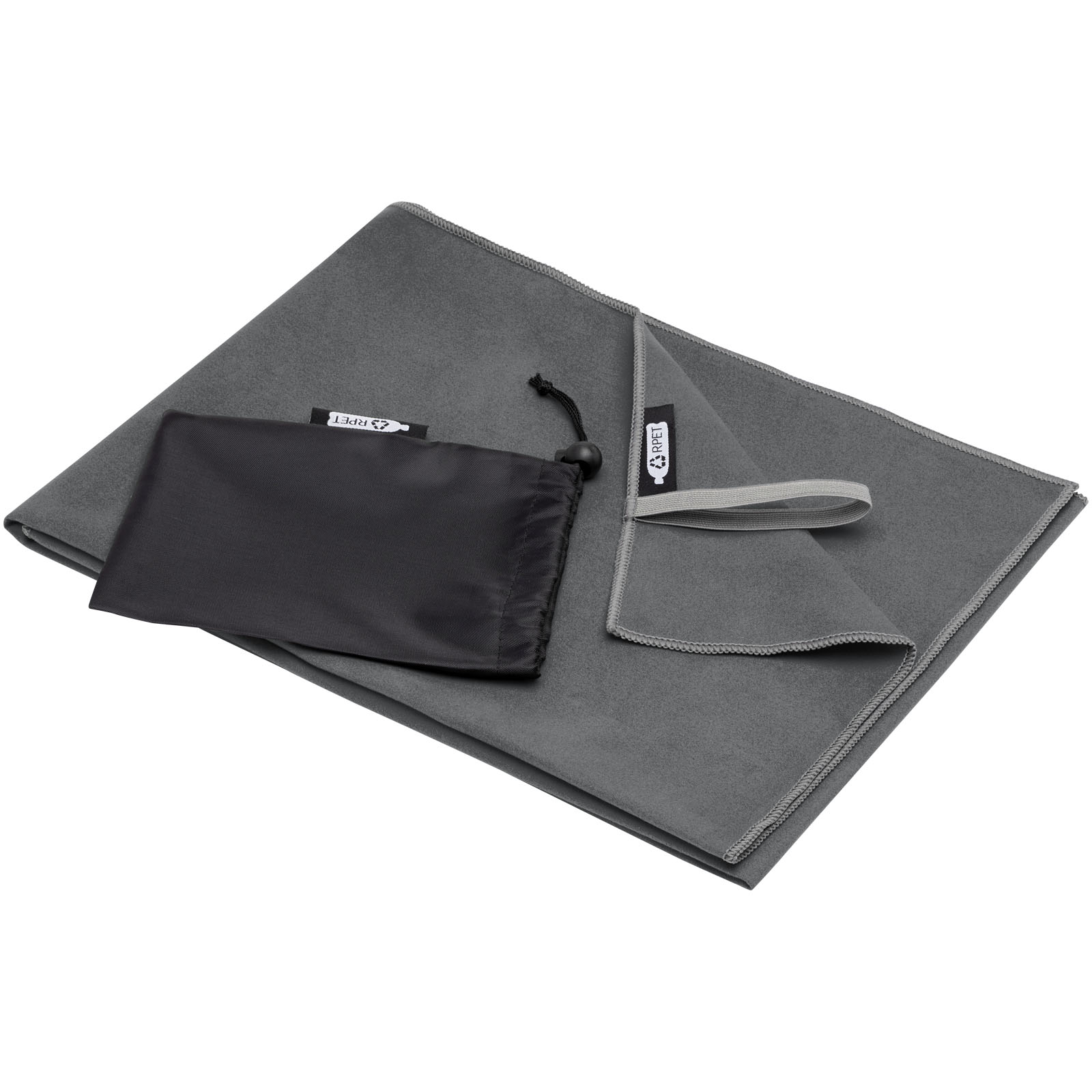 Pieter ultraleichtes und schnell trocknendes GRS Handtuch 50 × 100 cm grau