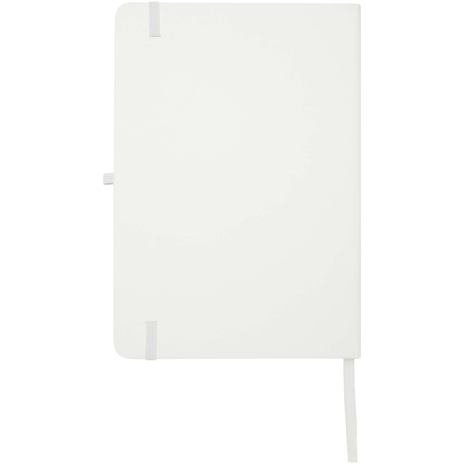 Teak A5 Hardcover Notizbuch, liniert, aus recyceltem Material weiss