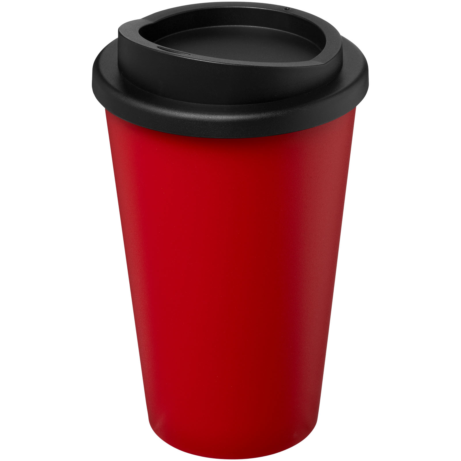 Americano® recycelter isolierter 350 ml Becher rot, schwarz