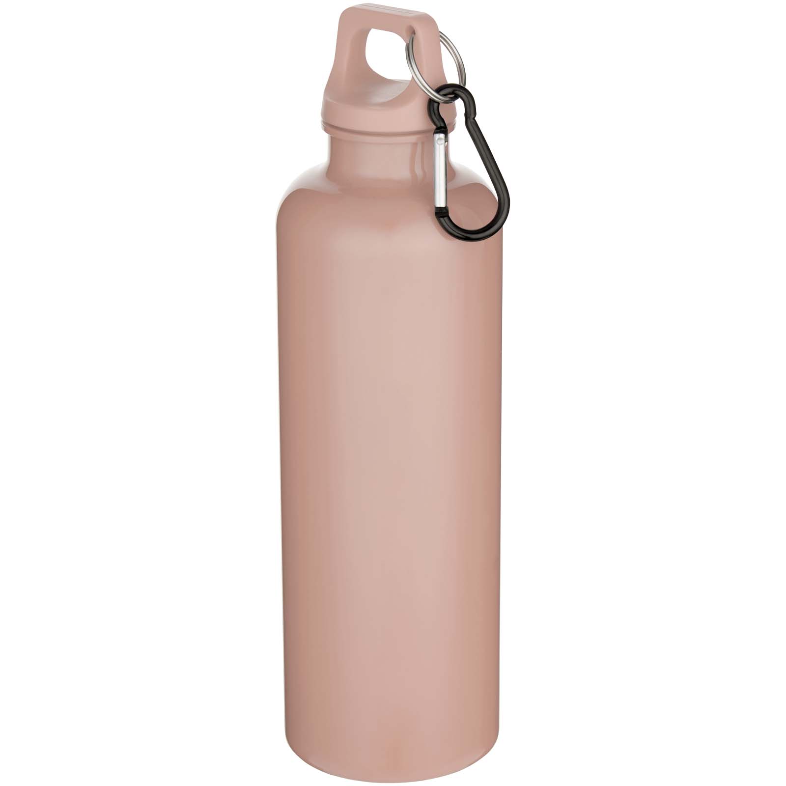 Oregon 750 ml einfarbige RS-zertifizierte Wasserflasche aus recyceltem Kunststoff mit Karabinerhaken altrosa