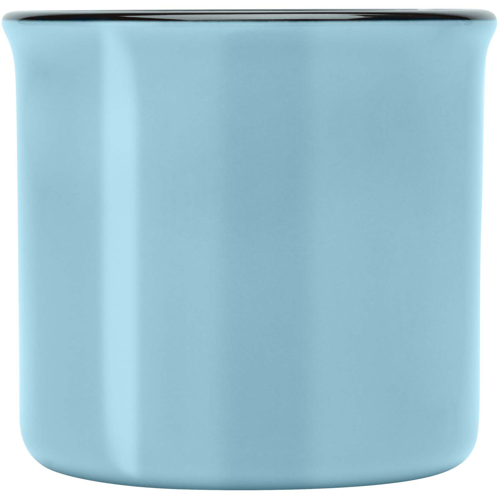Bari Keramiktasse 240 ml mit glänzender Oberfläche riffblau