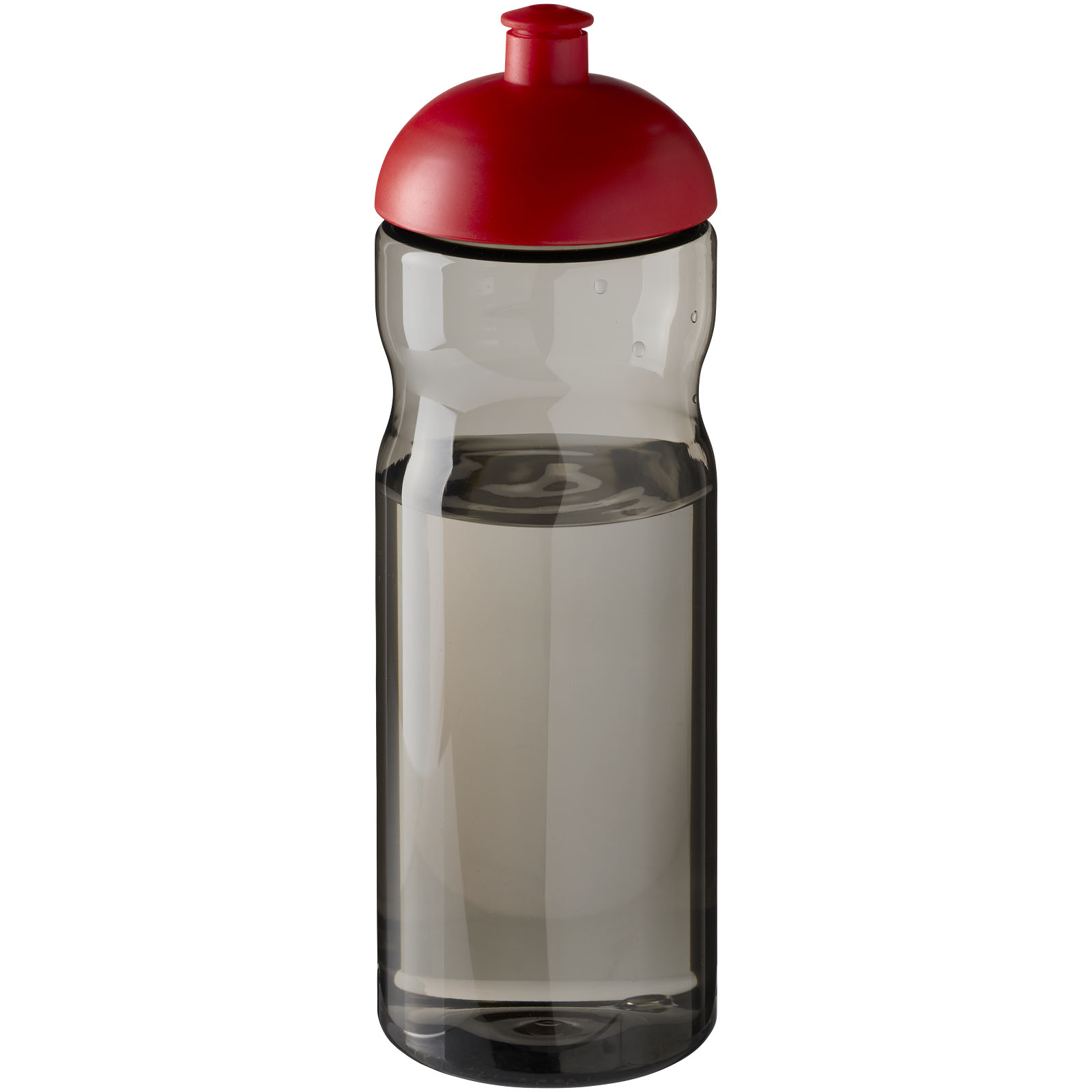 H2O Active® Eco Base 650 ml Sportflasche mit Stülpdeckel kohle, rot