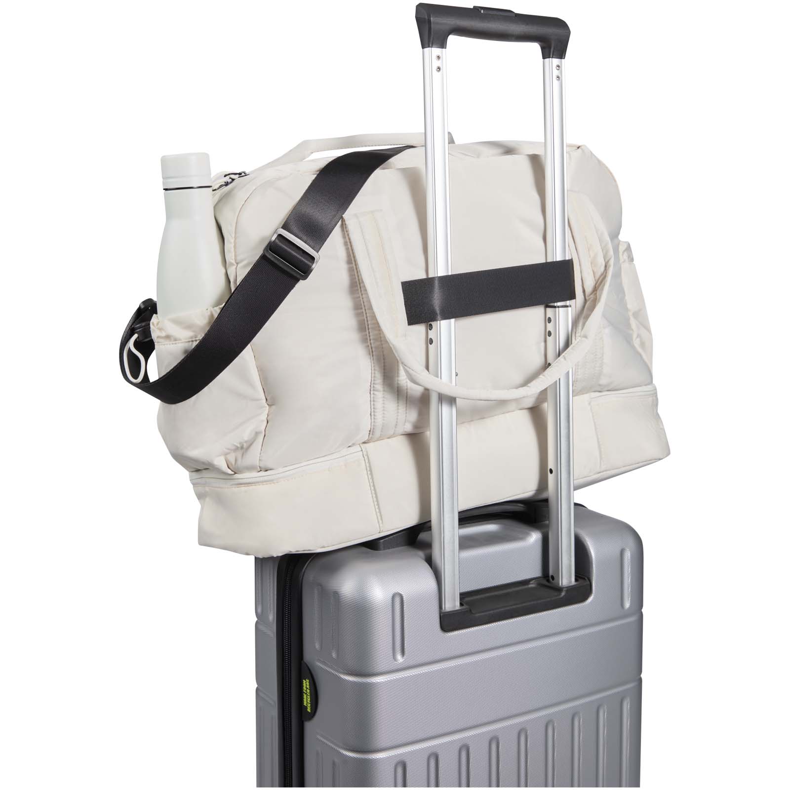 Puffer GRS recycelte Reisetasche mit isoliertem Boden 30L sandstone