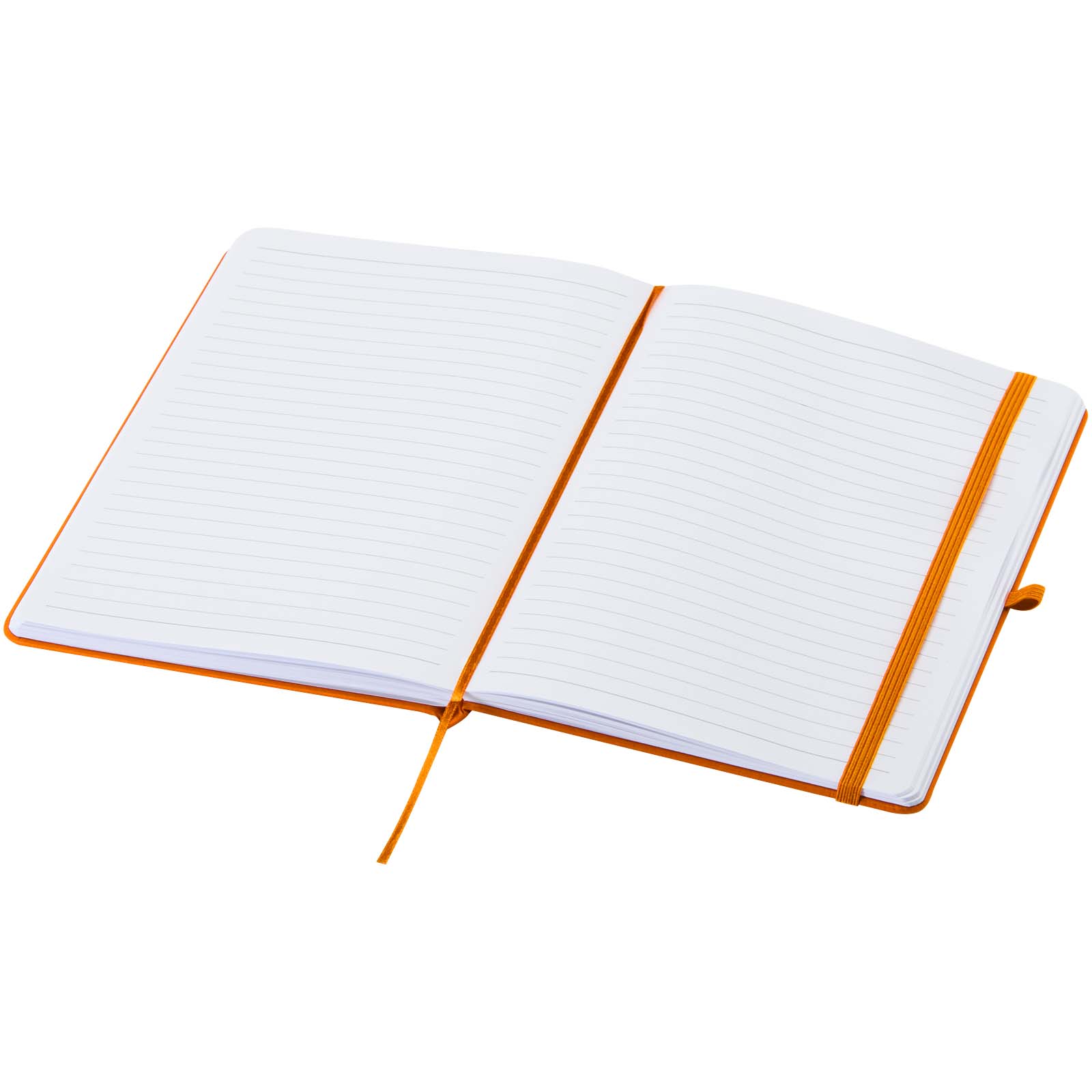 Spectrum A5 Notizbuch mit Hardcover aus recyceltem Material orange