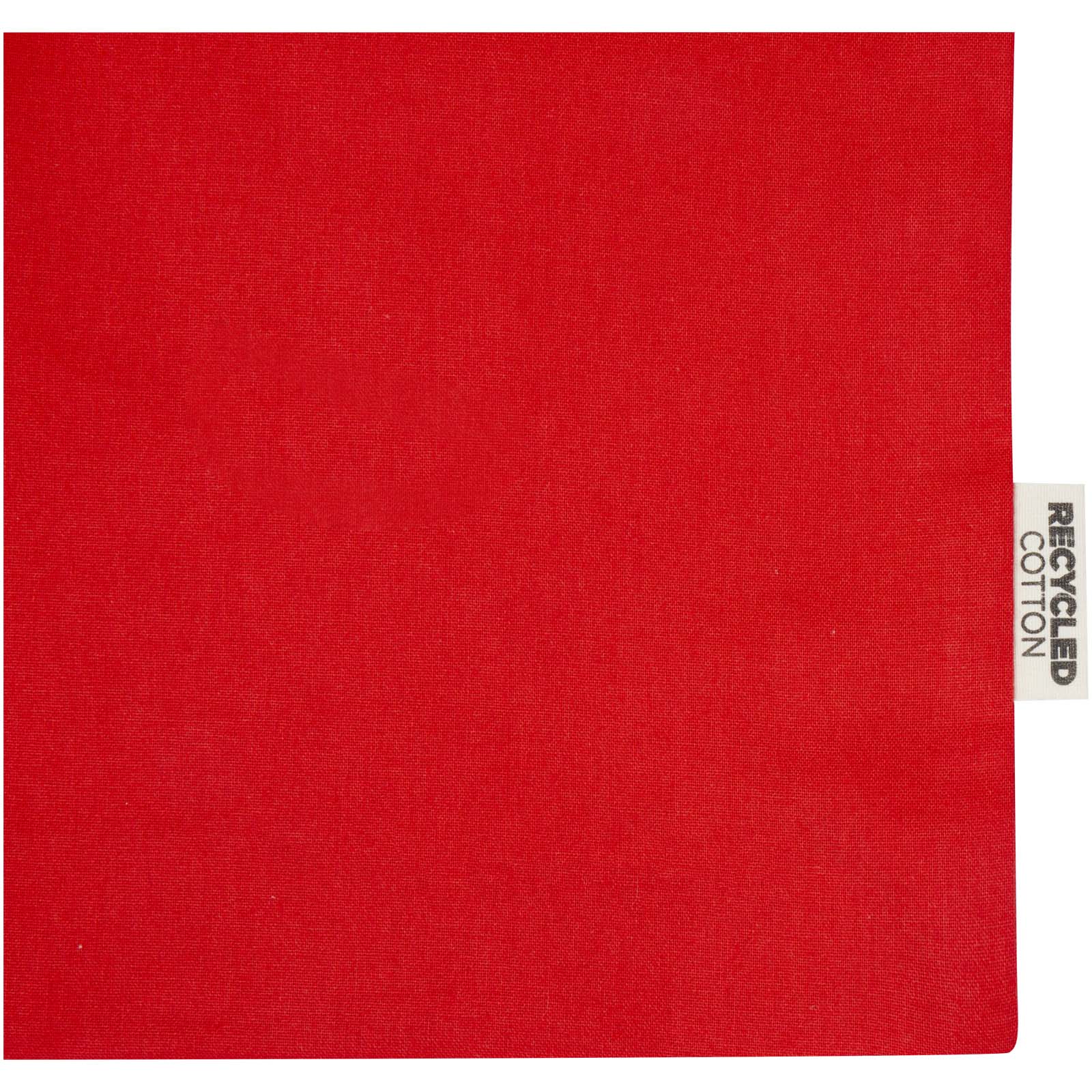 Madras 140 g/m² Baumwoll Tragetasche mit Seitenfalten aus GRS recycelter Baumwolle 12L rot