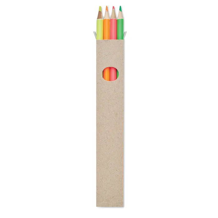 4 Textmarker-Buntstifte