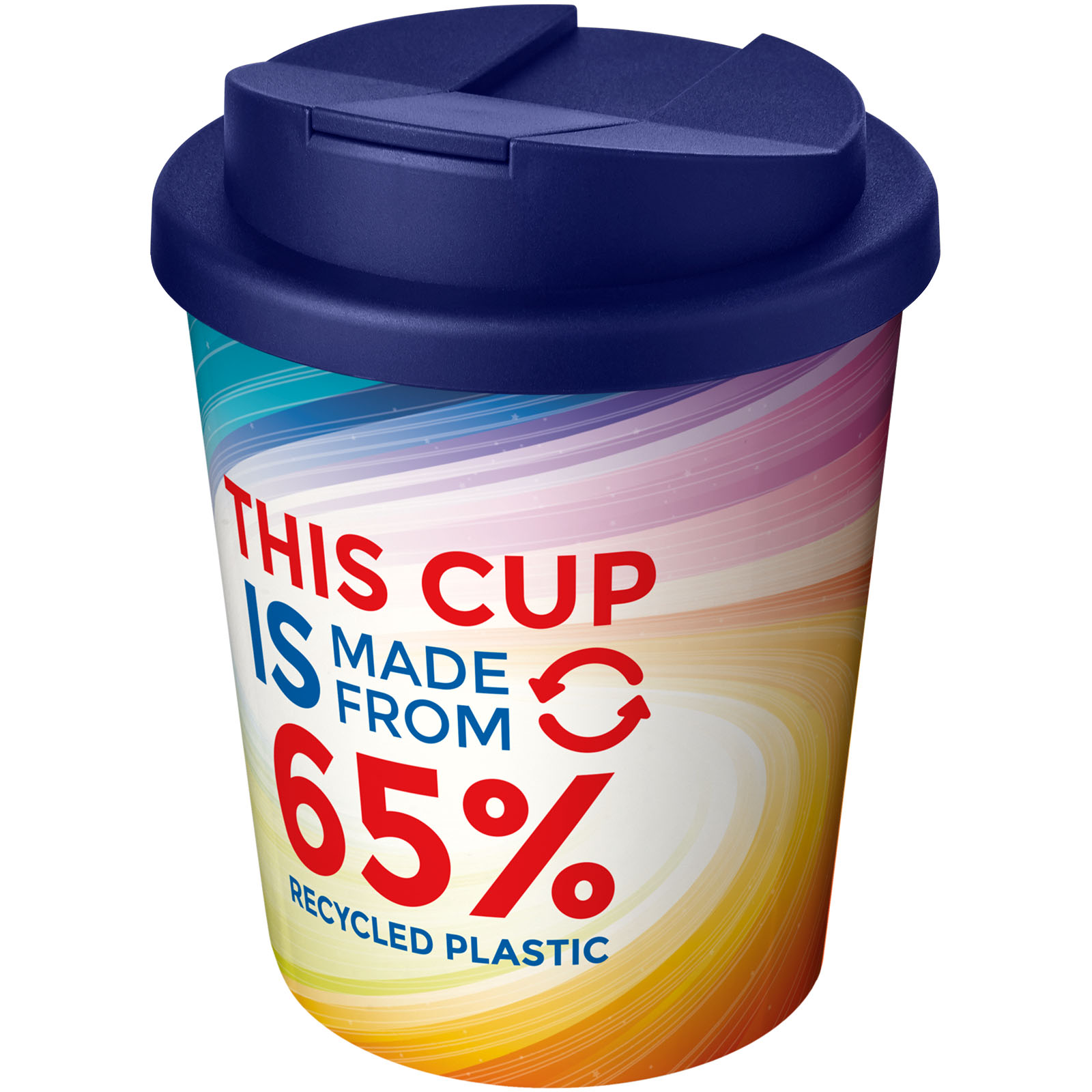 Brite-Americano Espresso Eco auslaufsicherer Isolierbecher, 250 ml blau