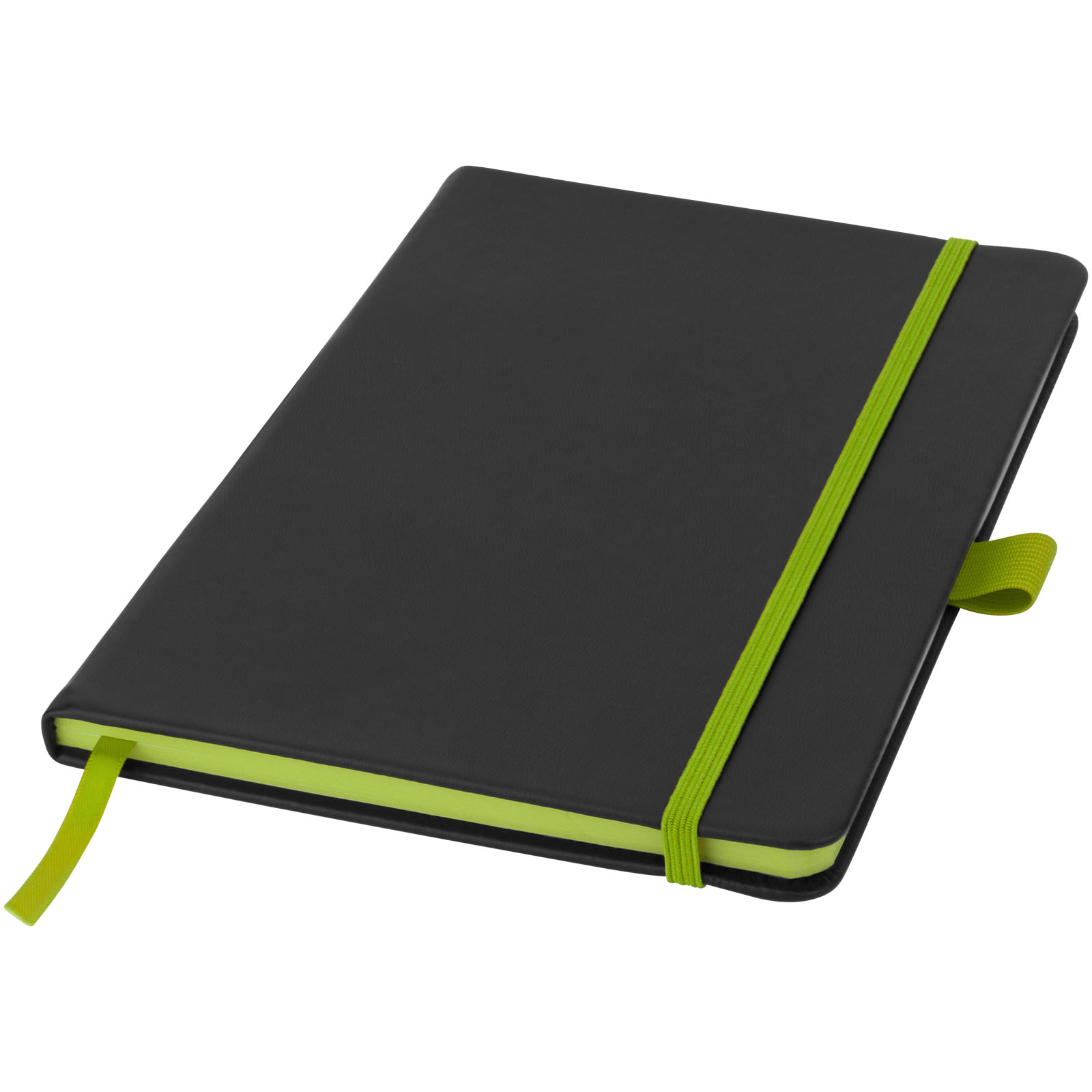 Colour-Edge A5 Hard Cover Notizbuch schwarz, limone