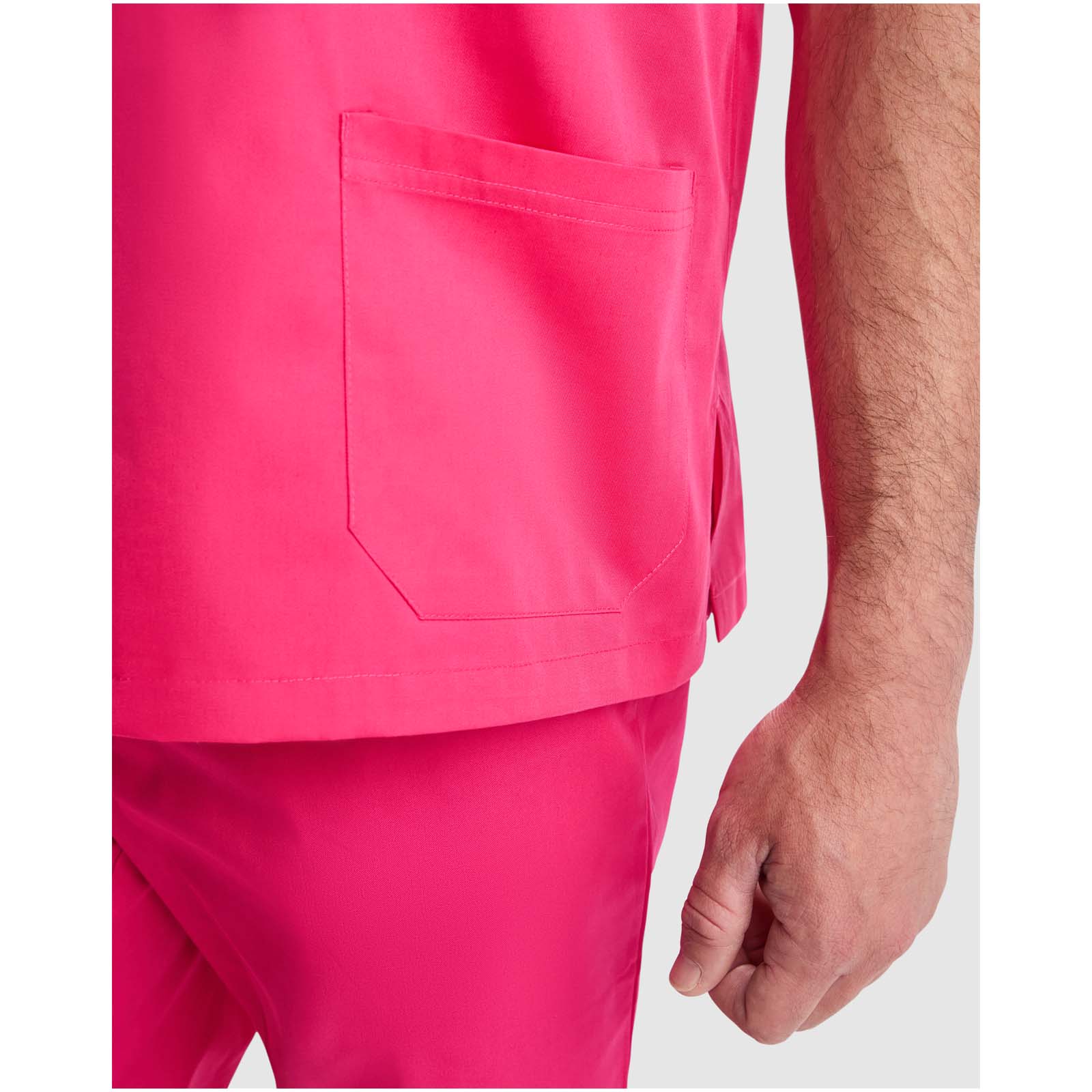 Panacea Kurzärmeliges Arbeitshemd, 160 g/m2, unisex weiss