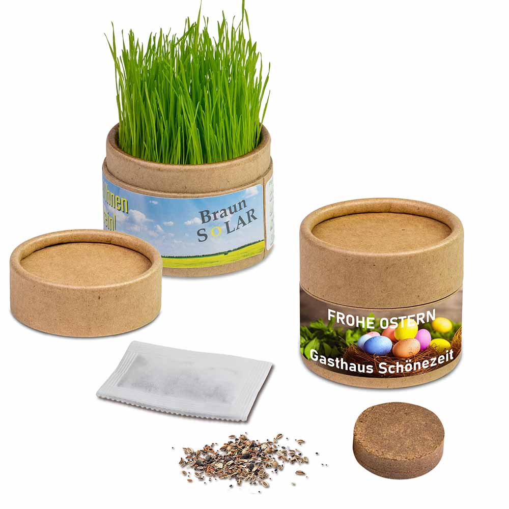 Pflanz-Cup mit Samen - Ostern