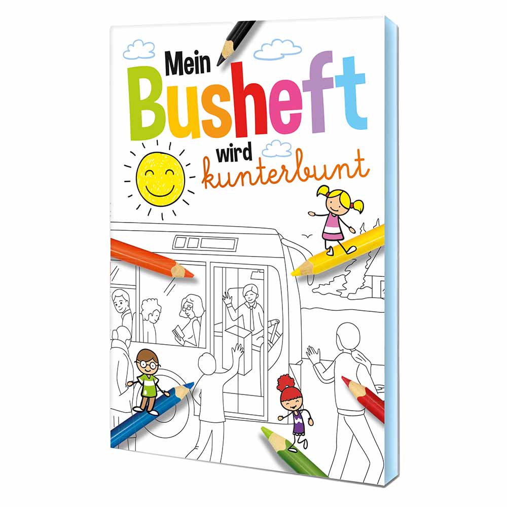 Malbuch / Mal-Set A6 - Bus