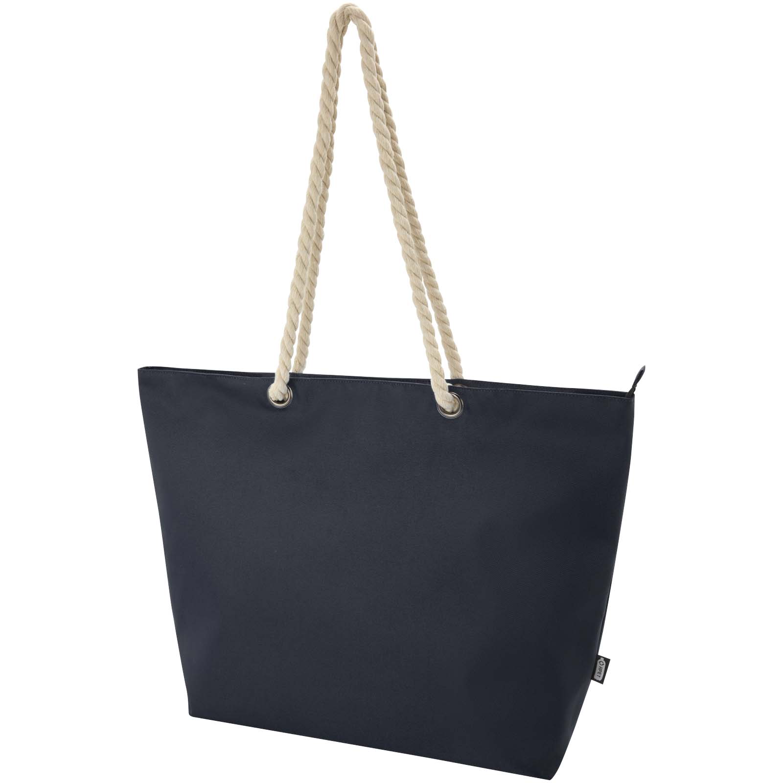 Panama Strandkühltasche mit Kordelgriffen aus recyceltem GRS-Material, 23L navy