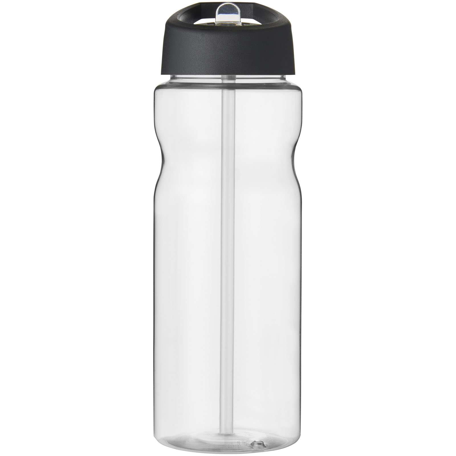H2O Active® Base 650 ml Sportflasche mit Ausgussdeckel transparent, schwarz