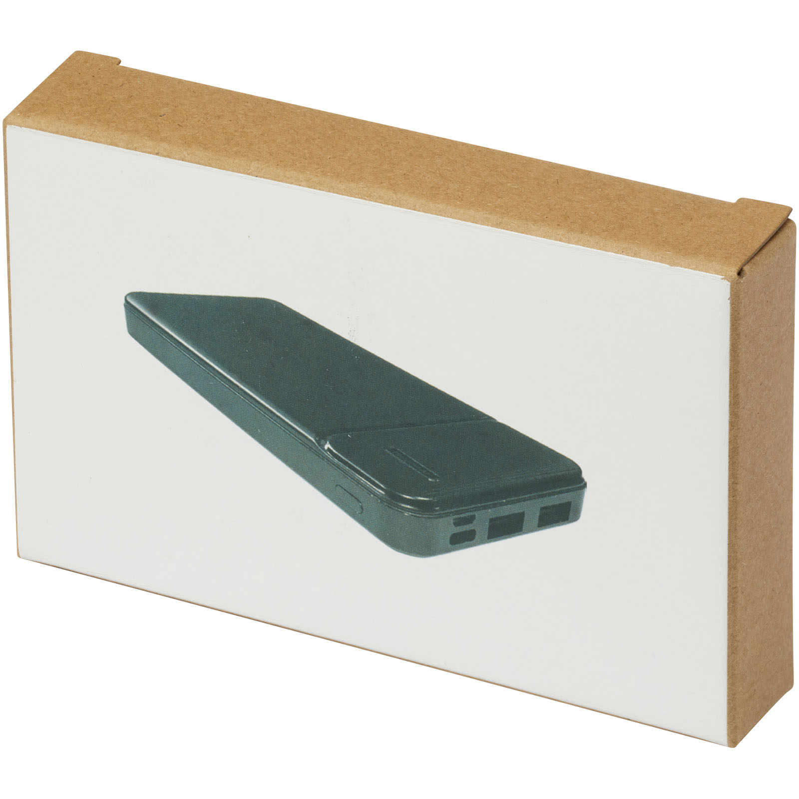 Loop 10.000 mAh Powerbank aus recyceltem Kunststoff schwarz