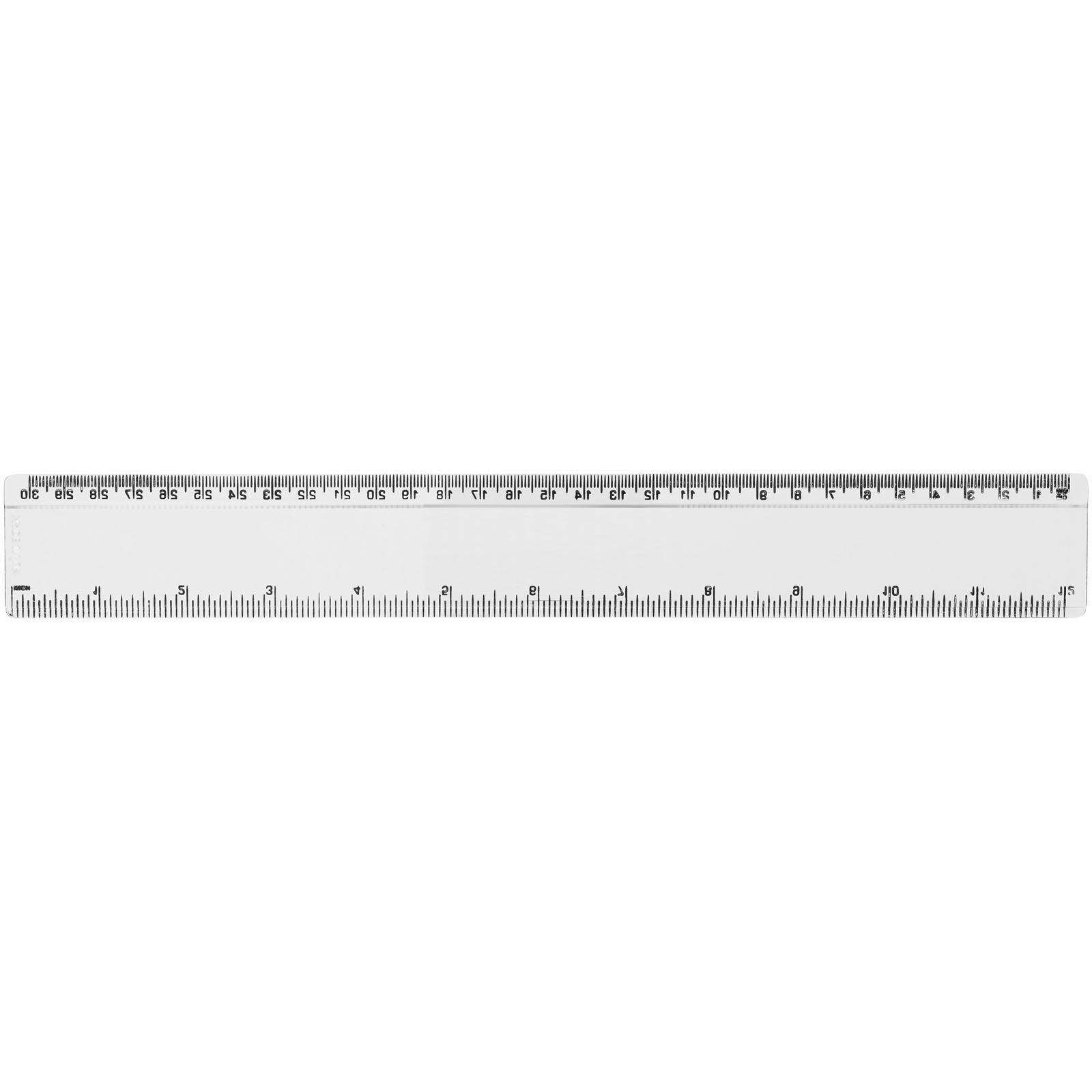 Renzo 30 cm Kunststofflineal transparent klar