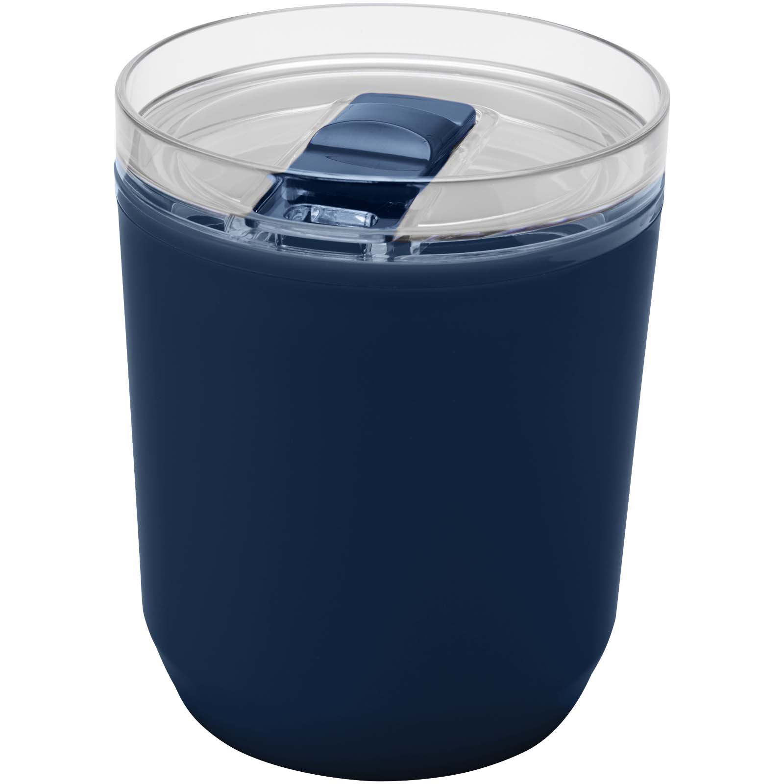 Hudson 180 ml doppelwandiger Becher aus recyceltem Kunststoff navy