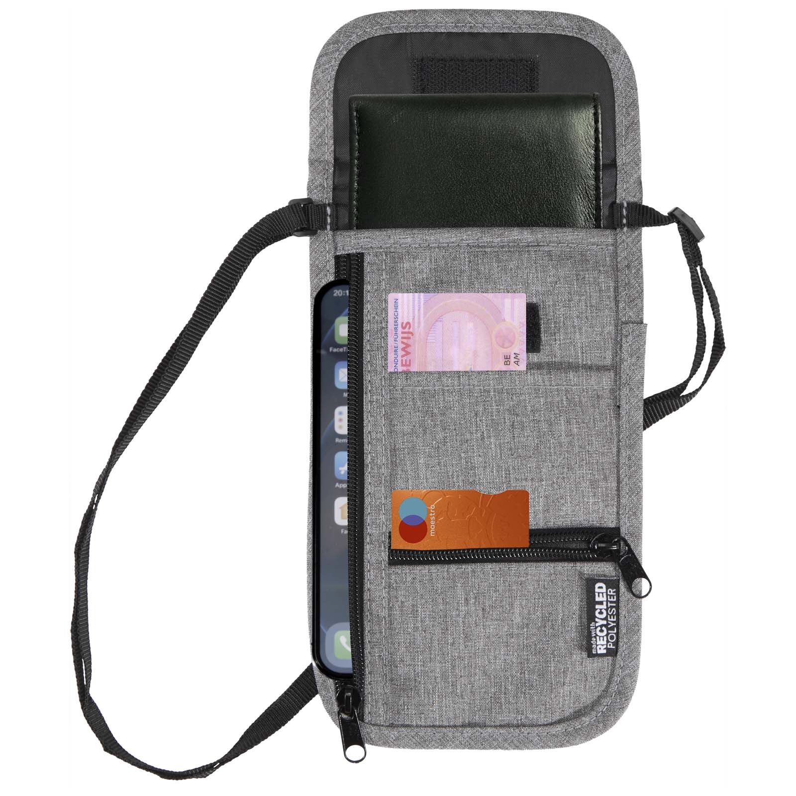 Ross GRS recycelte smarte Reisetasche heather grau