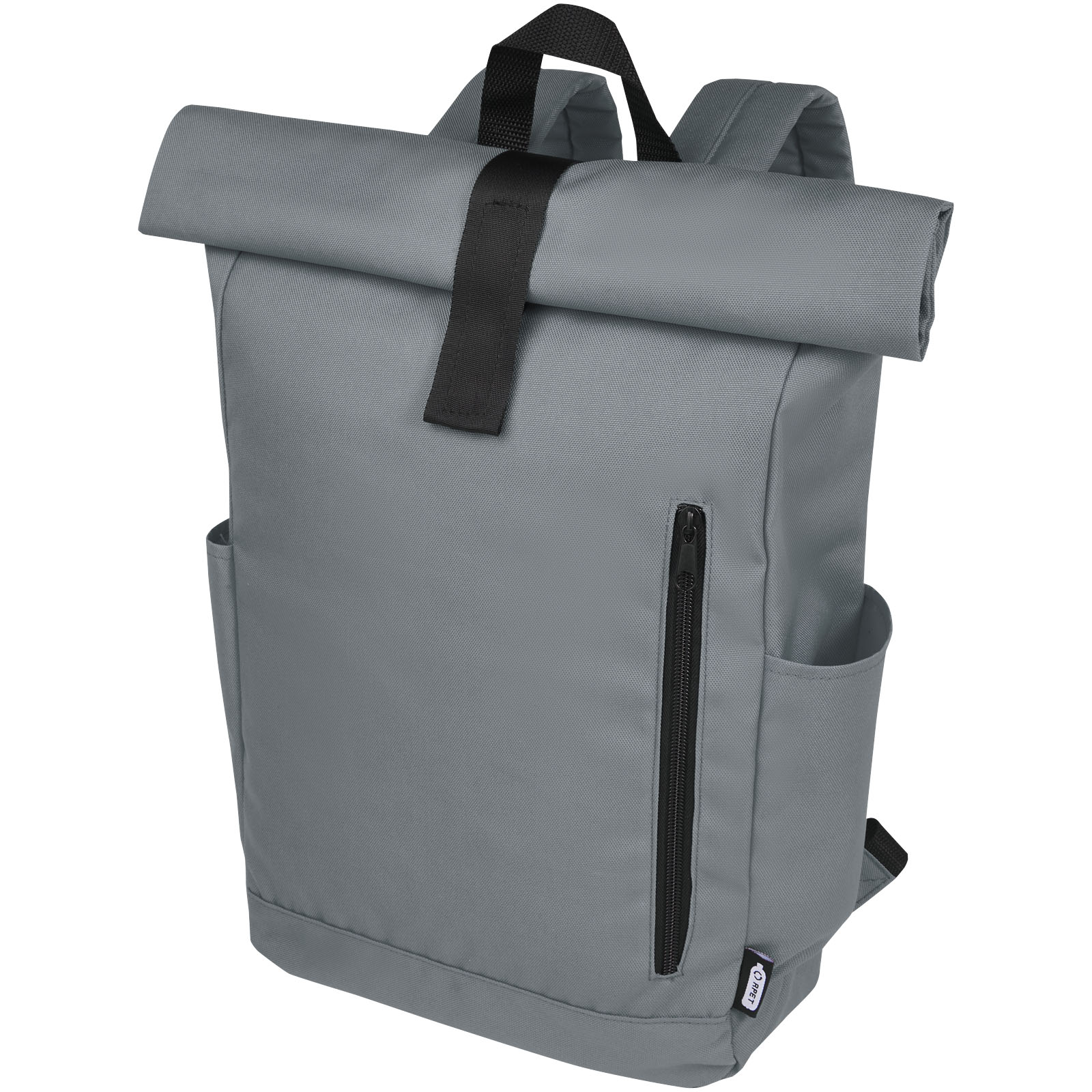 Byron 15,6" GRS RPET Roll-Top Rucksack 18 L hellgrau
