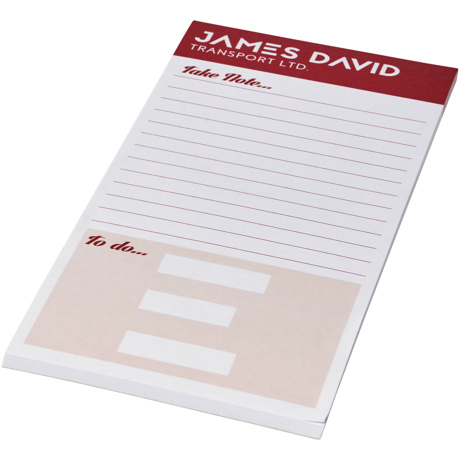 Desk-Mate® 1/3 A4 Notizblock weiss