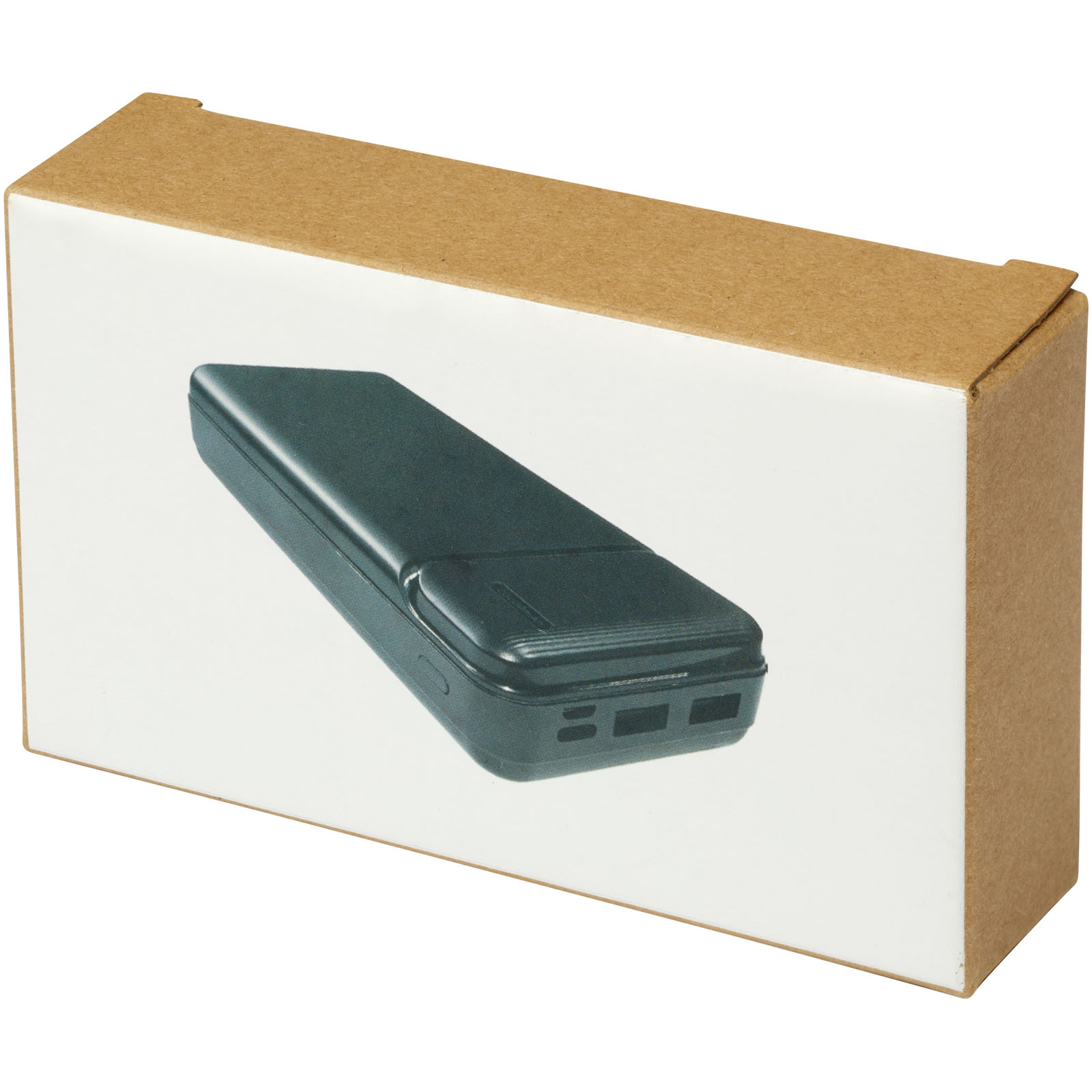 Loop 20.000 mAh Powerbank aus recyceltem Kunststoff schwarz