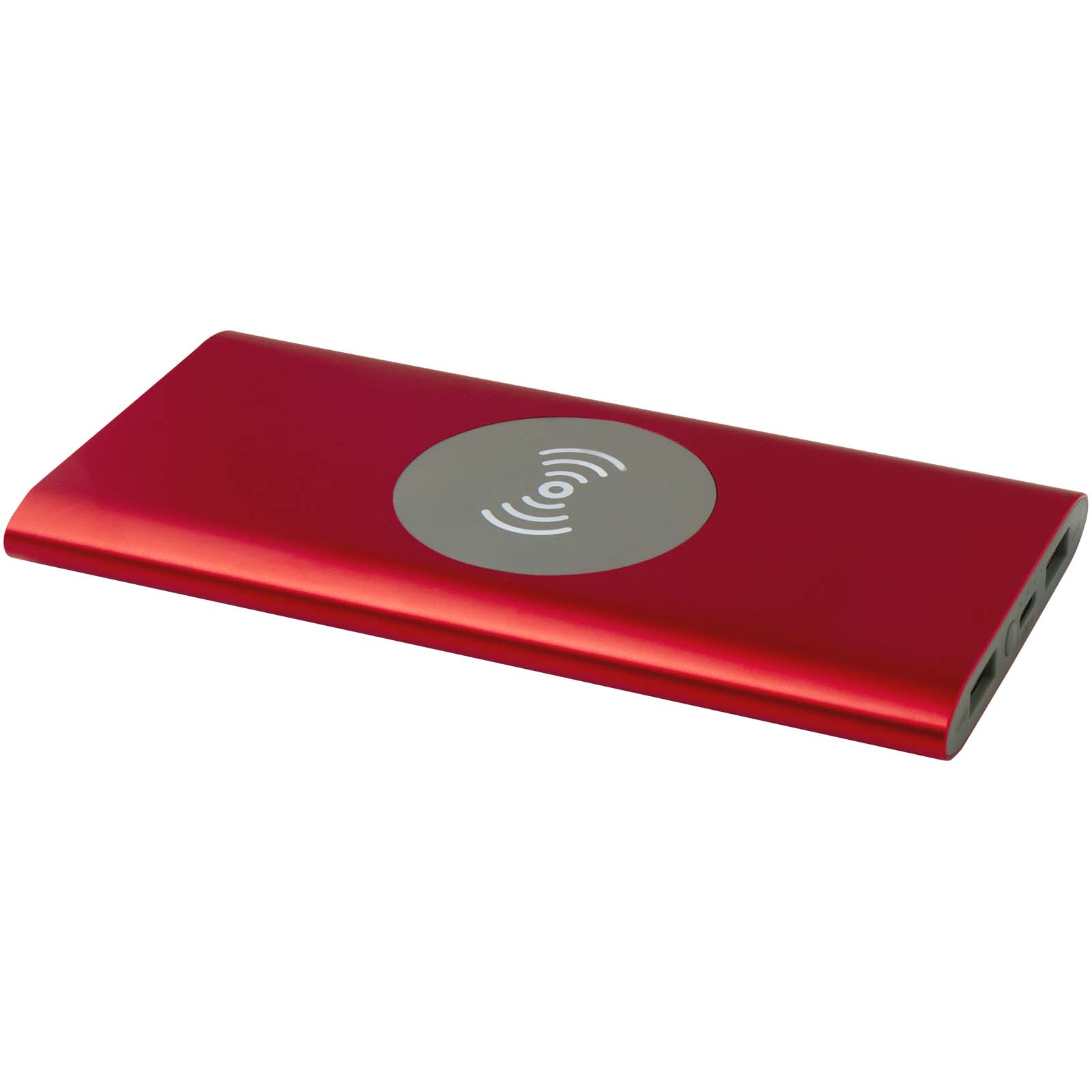 Juice 8000 mAh Typ-C kabellose Powerbank aus recyceltem Aluminium rot