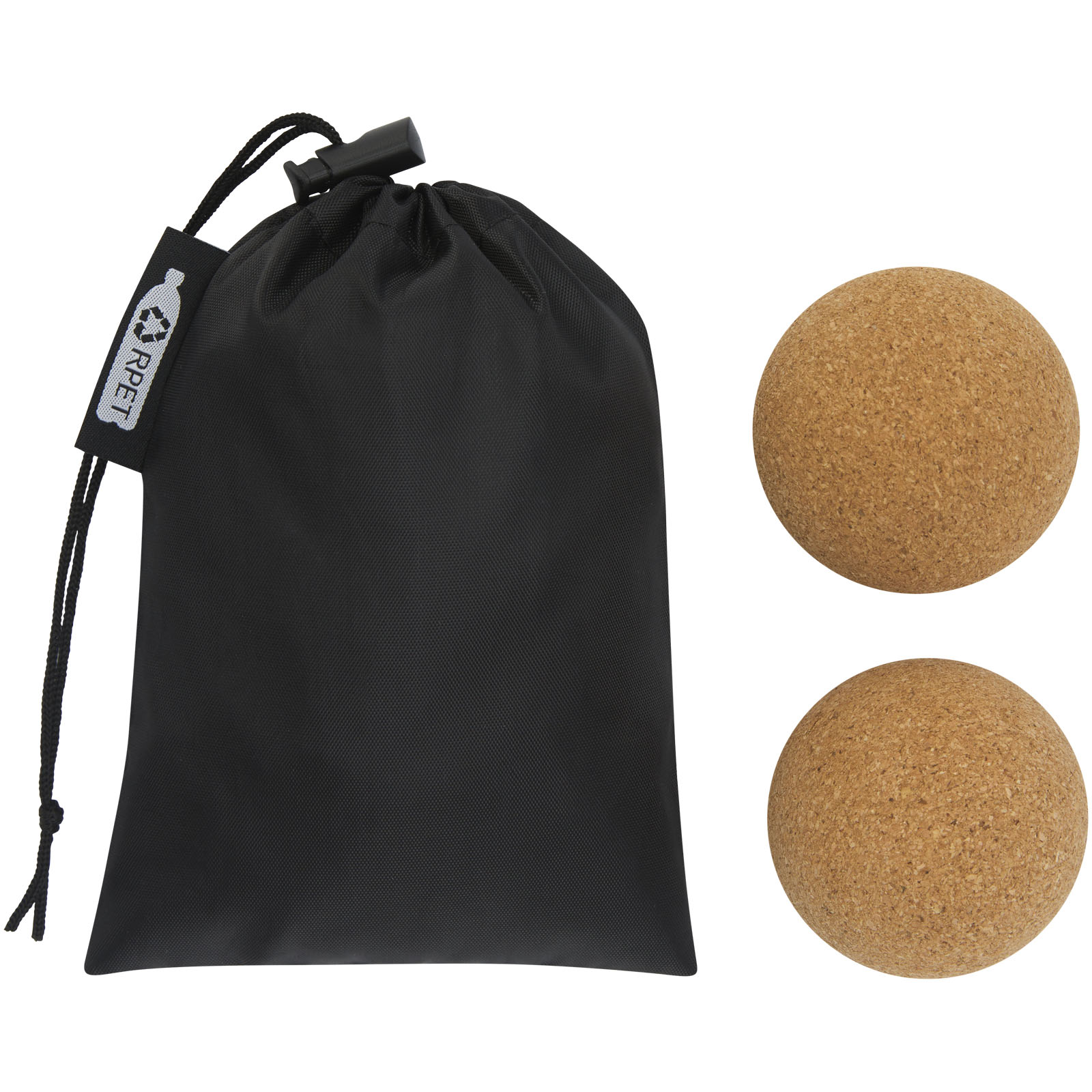 Trikona Kork Yoga Ball 2er Set natural