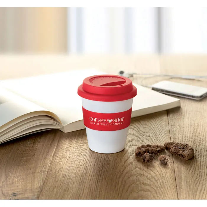 PP Becher mit Silikon-Deckel