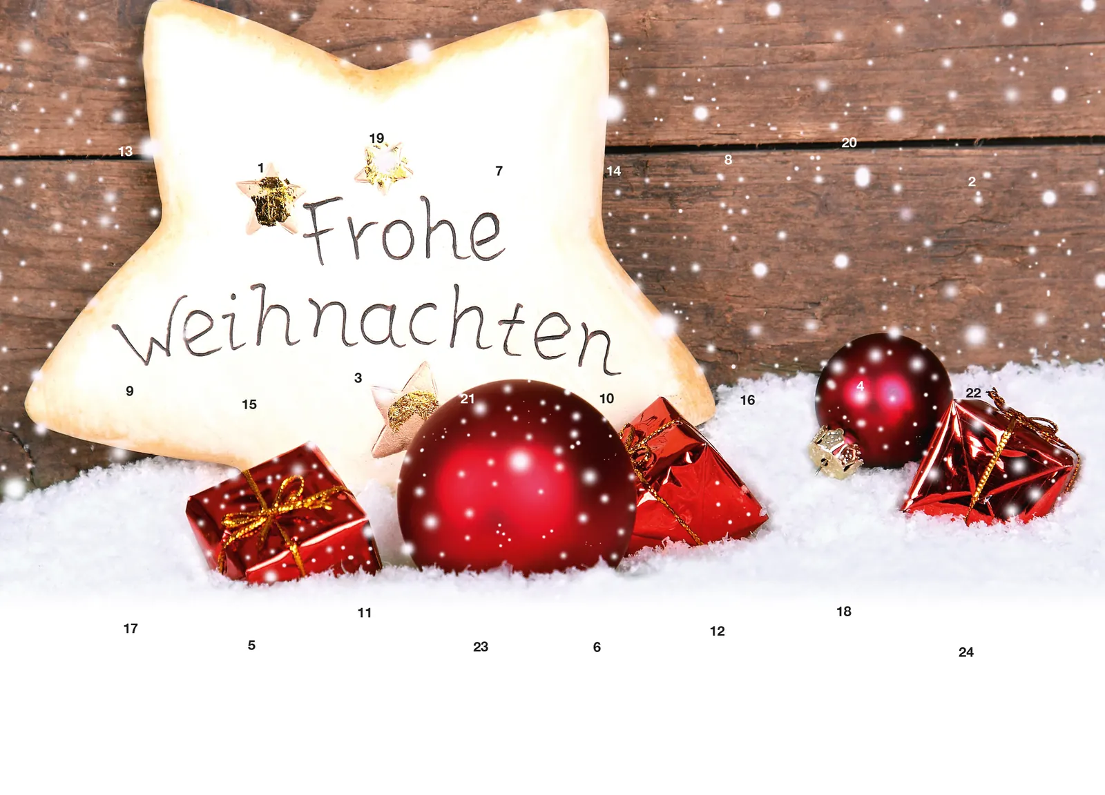 Werbeeinleger Adventskalender - personalisierbares STANDARDMOTIV - Im Mittelpunkt