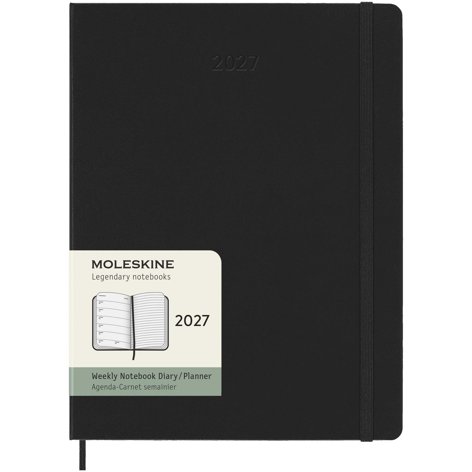 Moleskine Hardcover 12 Monate Wochenkalender XL schwarz