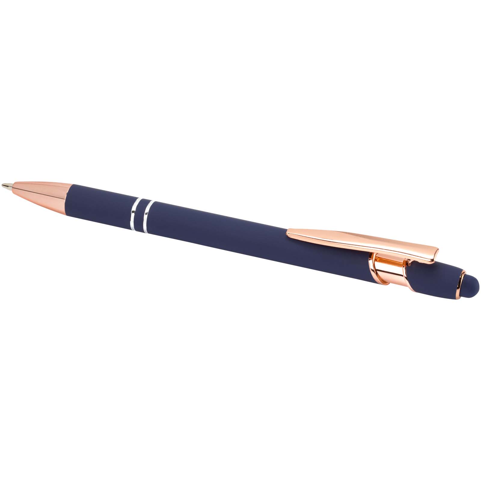 Nanna Kugelschreiber mit Roségold Finish (blaue Mine) Ozeanblau