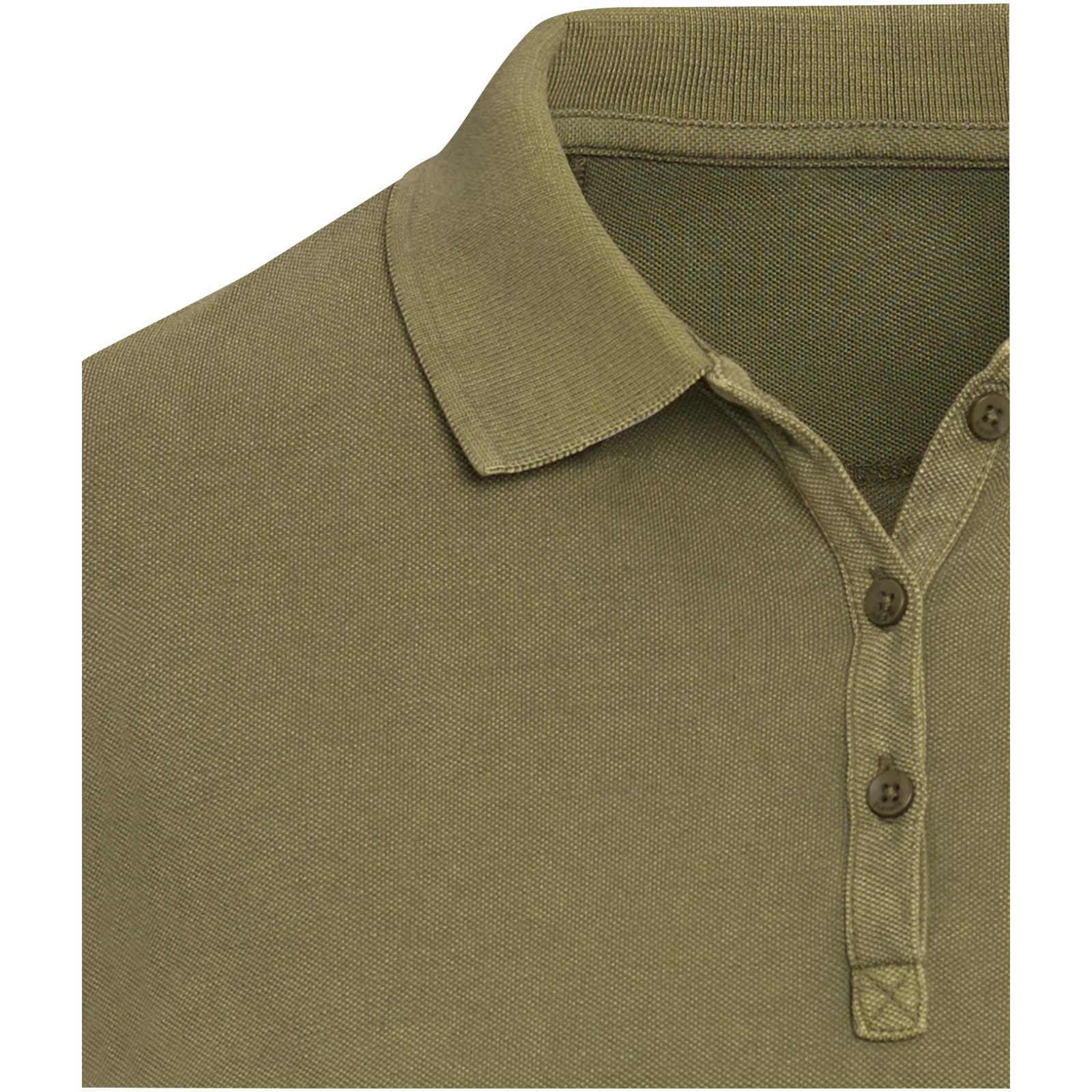 Calgary Poloshirt für Damen im Washed Look, 200 g/m2 waldgrün