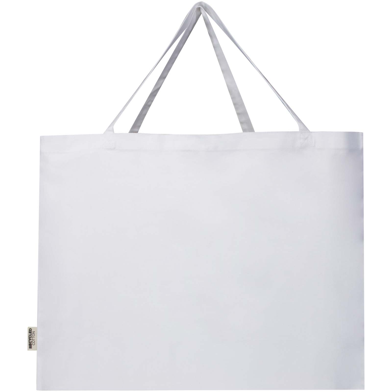 Odessa 220 g/m² Baumwoll Tragetasche aus GRS recycelter Baumwolle 40L weiss