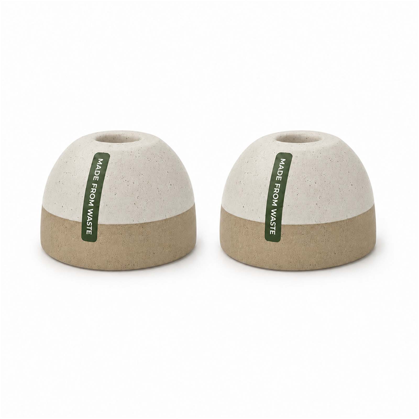 Originalhome ReCllay Kerzenständer Set weiss