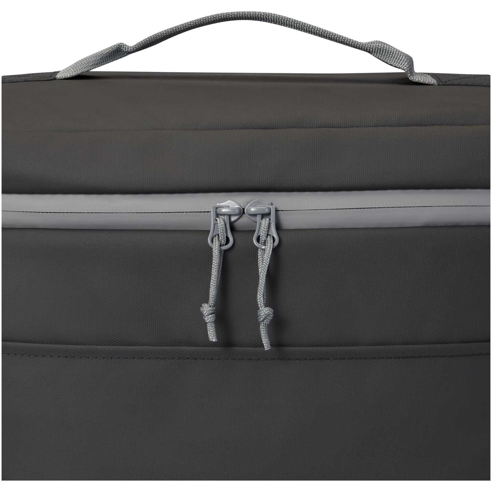 Aqua wasserabweisende Kühltasche für 20 Dosen aus GRS Recyclingmaterial 22 L schwarz