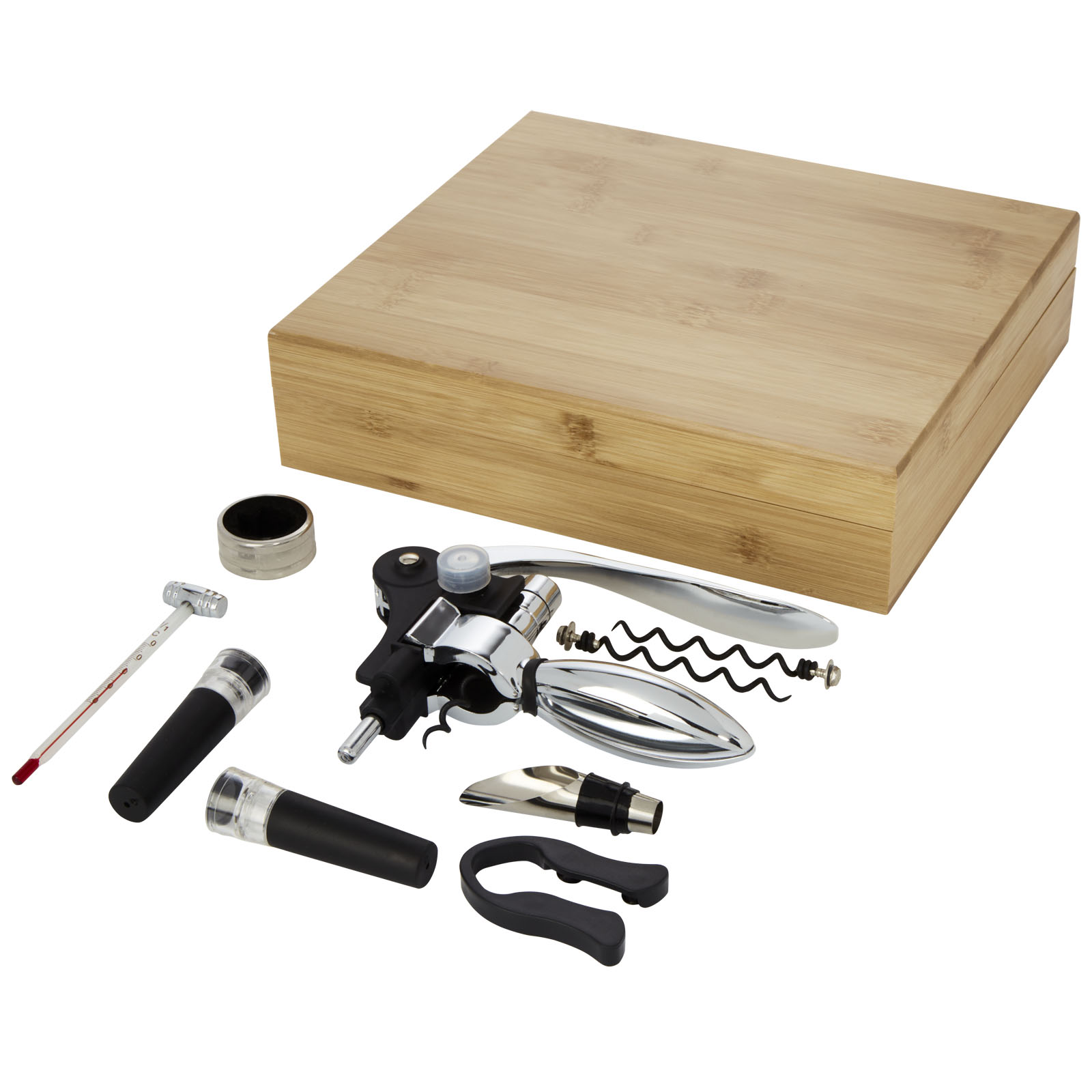 Malbick 9-teiliges Weinset natur, silber