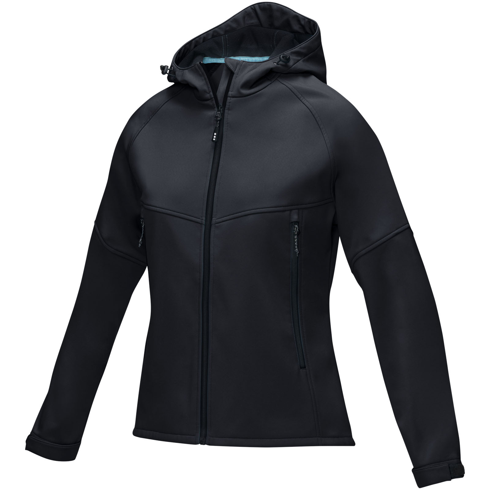 Coltan Softshelljacke aus recyceltem Material für Damen schwarz