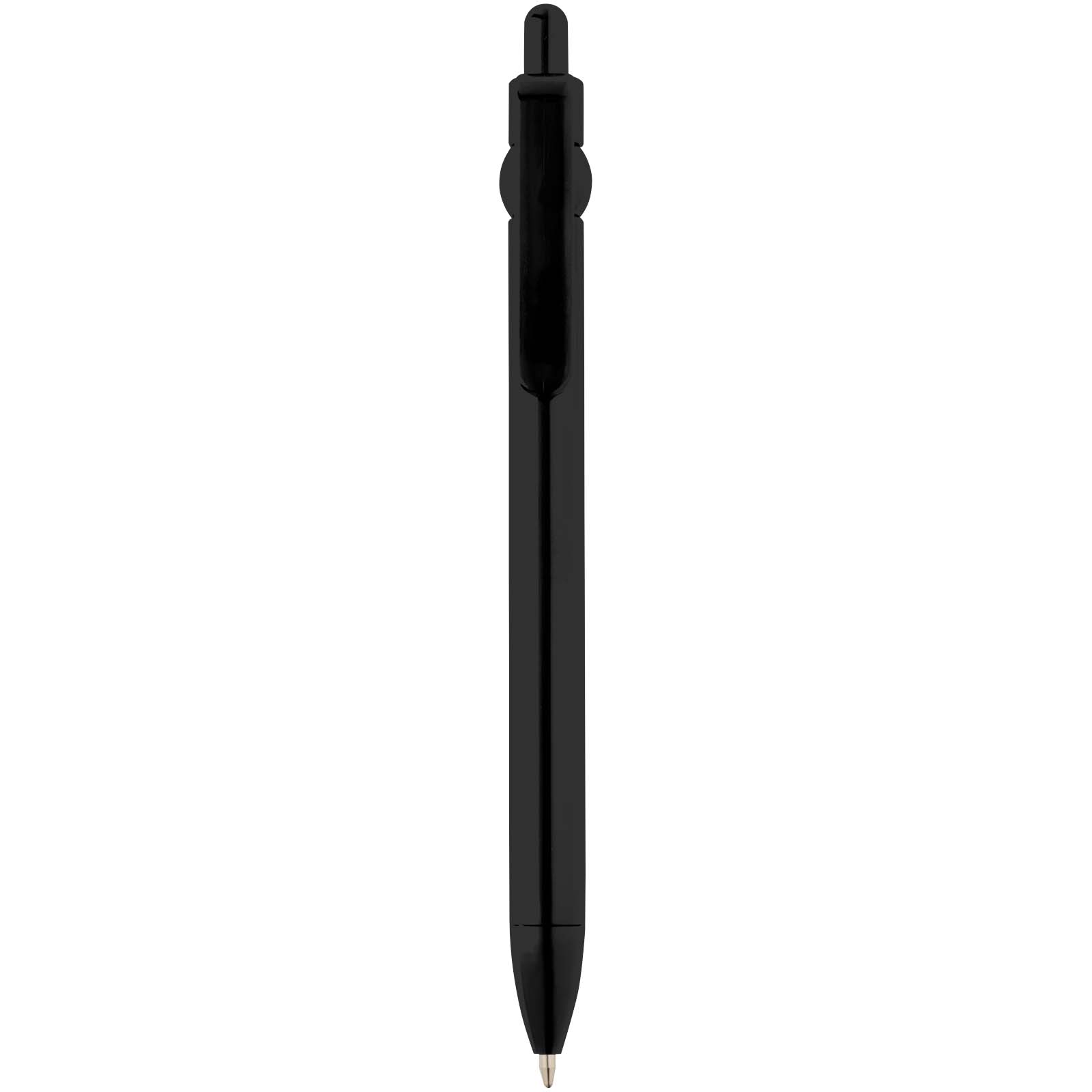Fidget Kugelschreiber aus recyceltem Kunststoff (schwarze Mine) schwarz