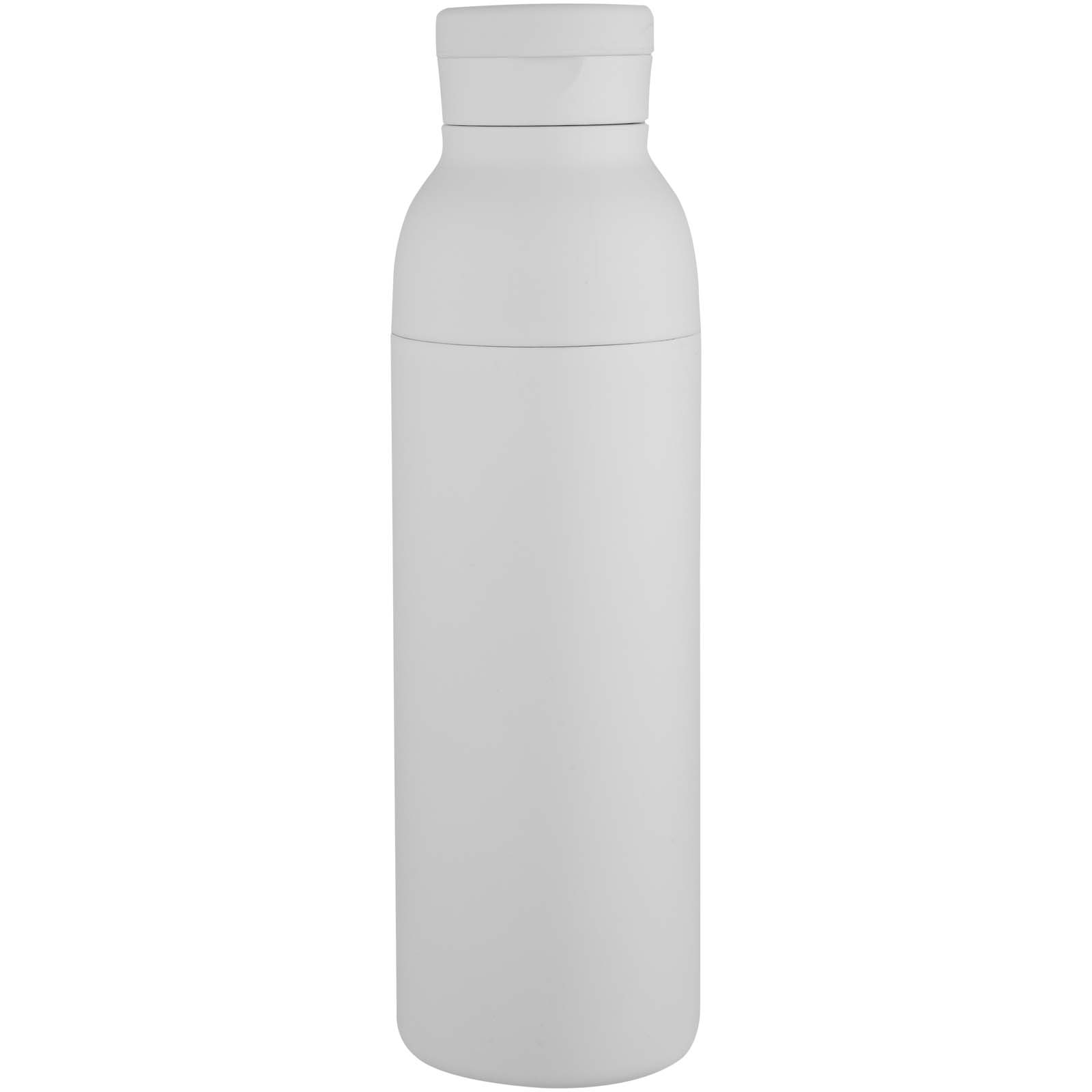 Illuminate 650 ml RCS doppelwandige Isolierflasche aus recyceltem Edelstahl weiss