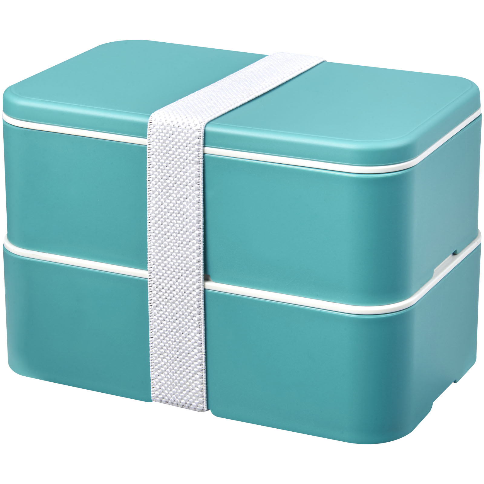 MIYO Renew 700+700 ml Doppel-Lunchbox riffblau, riffblau, weiss