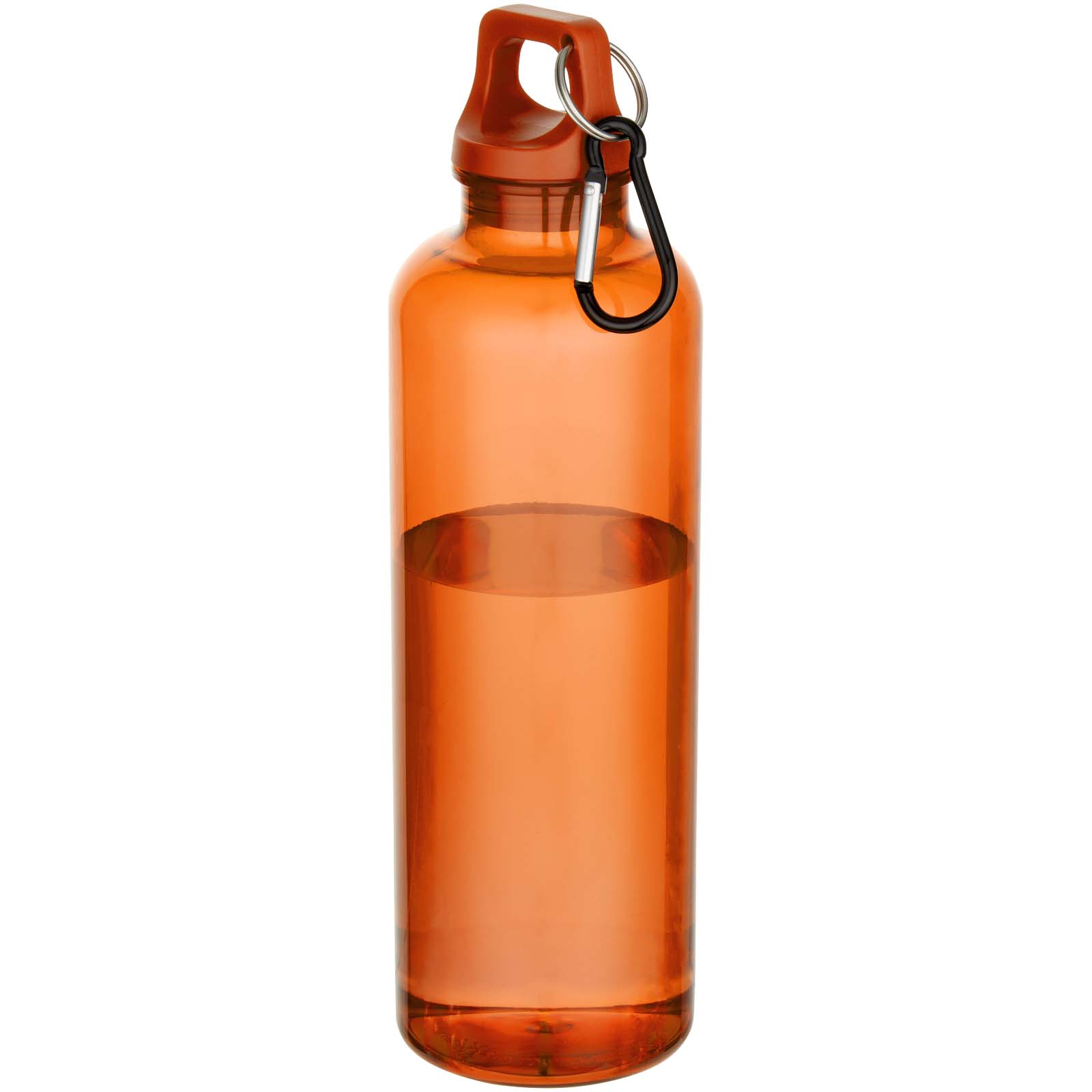 Oregon 750 ml RCS-zertifizierte Trinkflasche aus recyceltem Kunststoff mit Karabinerhaken orange