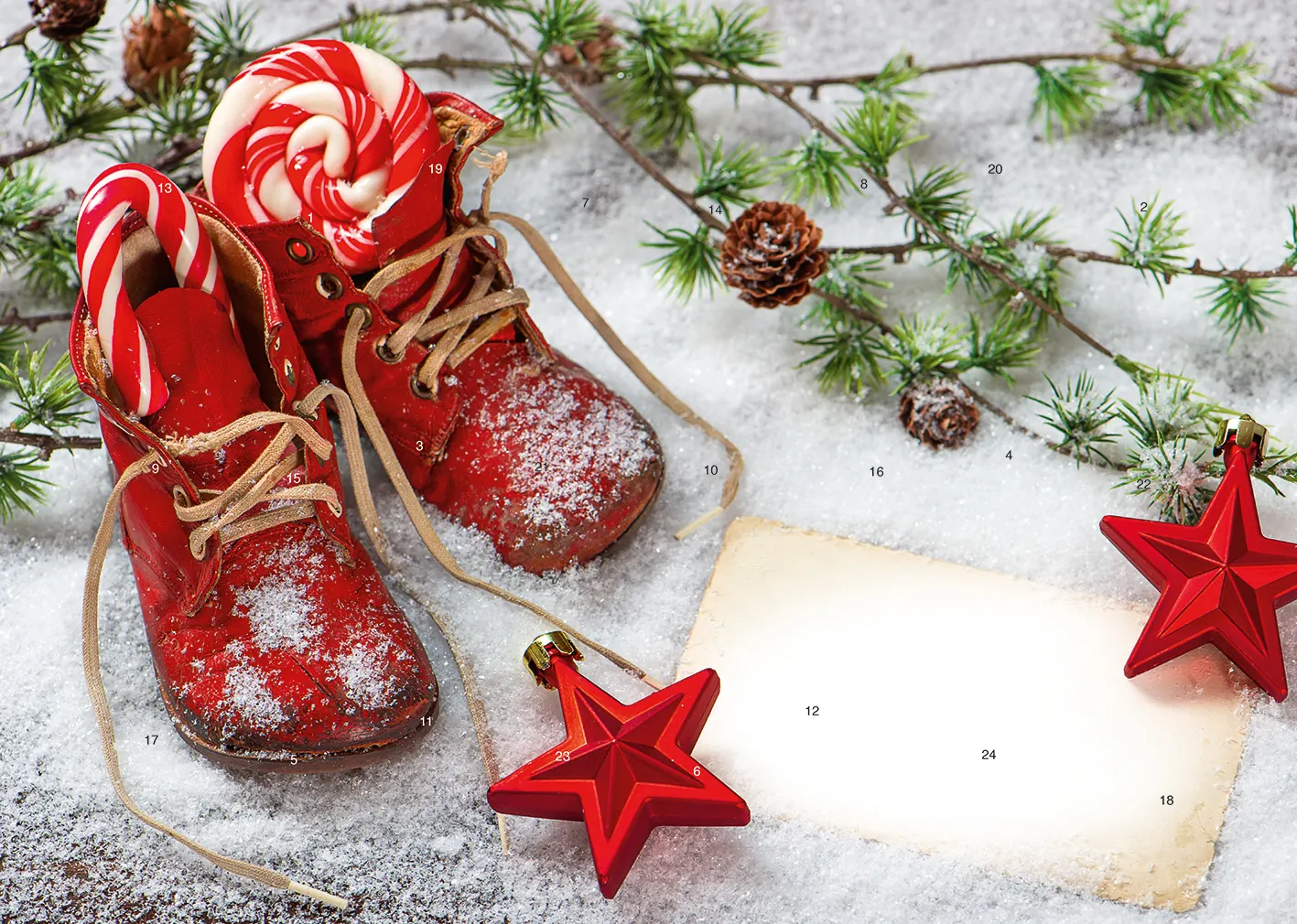 Werbeeinleger Adventskalender - personalisierbares STANDARDMOTIV - Im Mittelpunkt