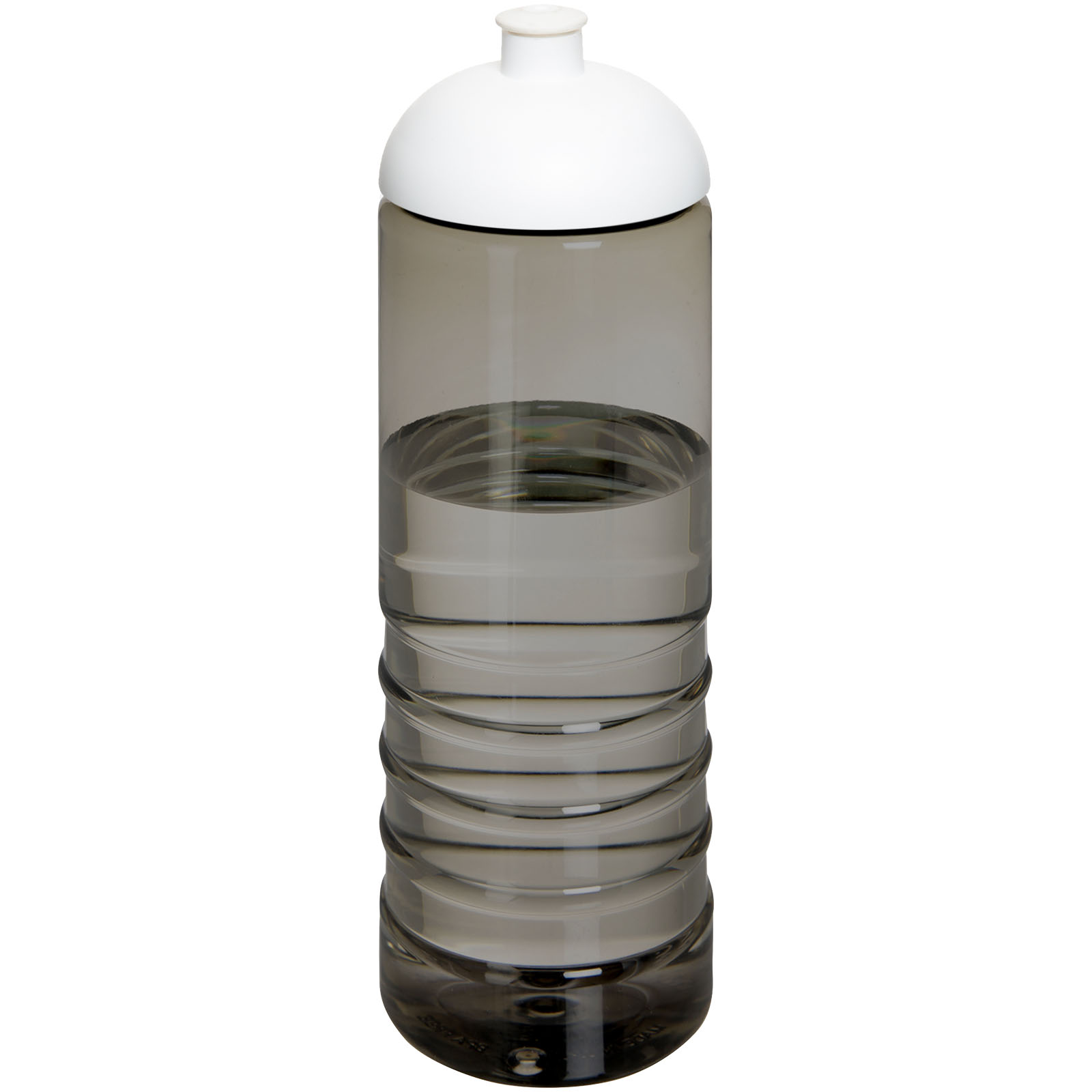 H2O Active® Eco Treble 750 ml Sportflasche mit Stülpdeckel kohle, weiss
