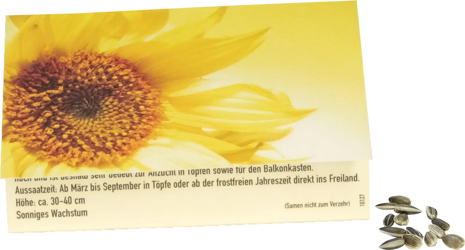 Klappkärtchen Sonne, 90 x 60 mm
